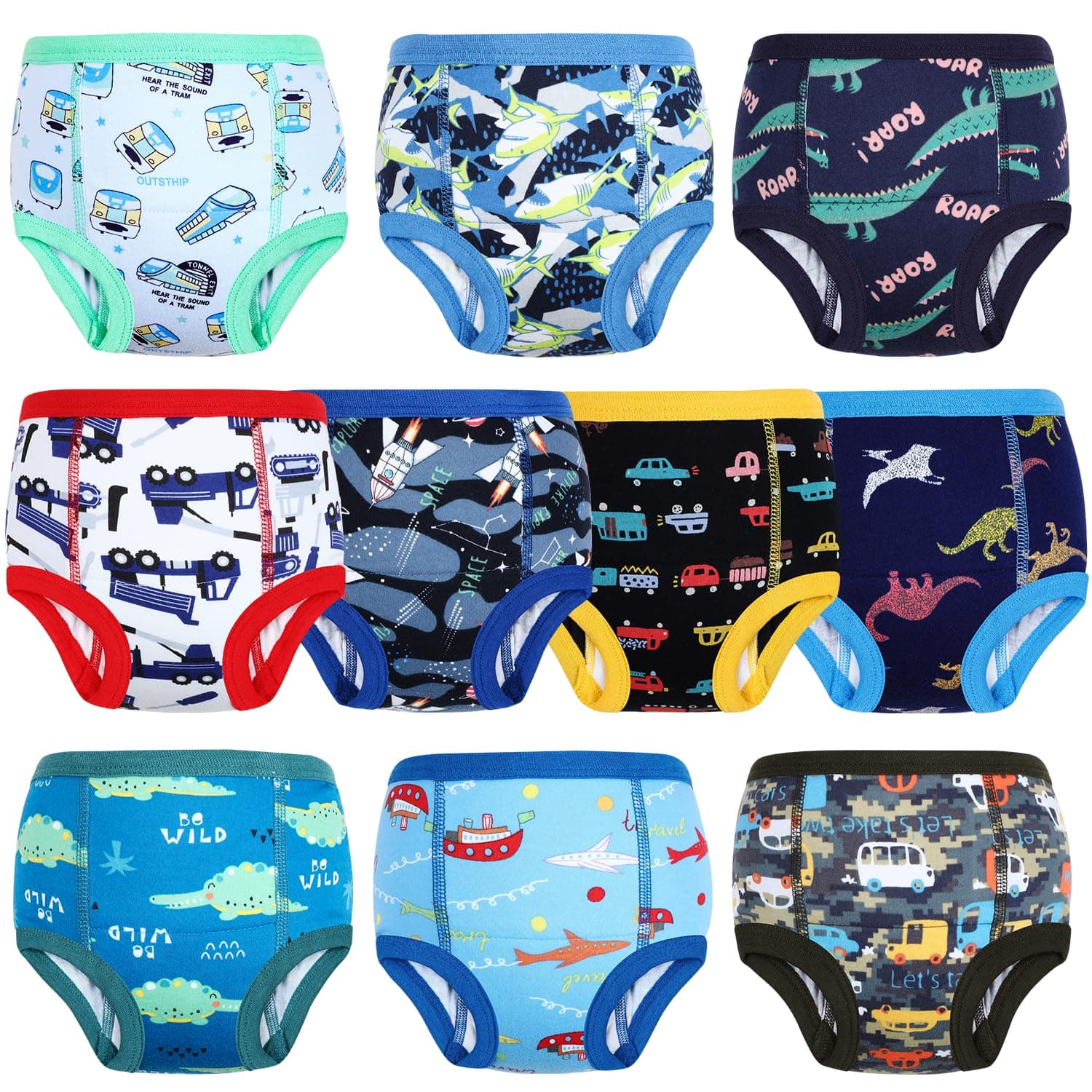 MOEMOE BABY Potty Training Pants Toddler Cotton Training Underwear 5T Blue