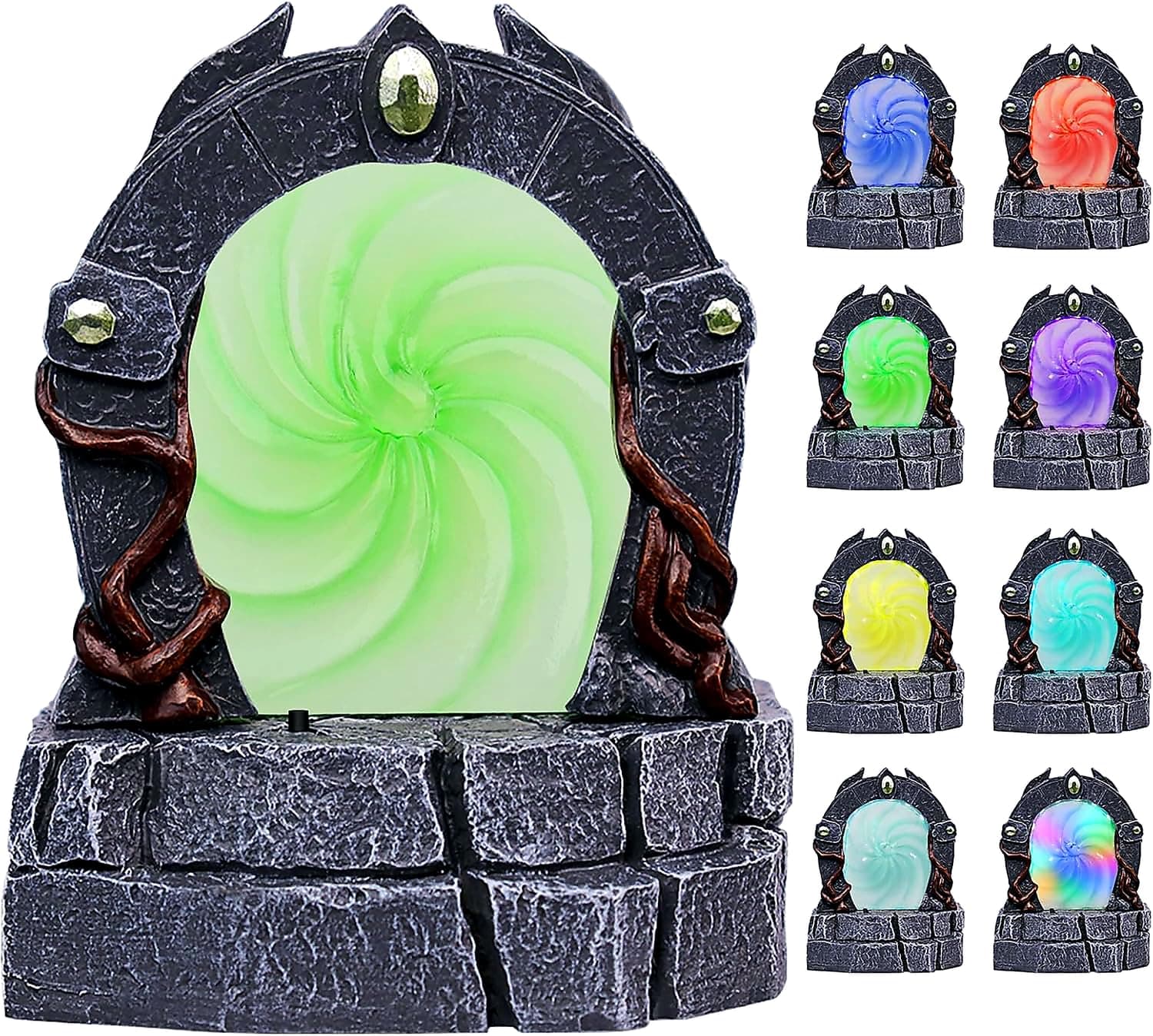 CZYY Glowing Portal Miniature, Color-Changing Resin Terrain for RPGs