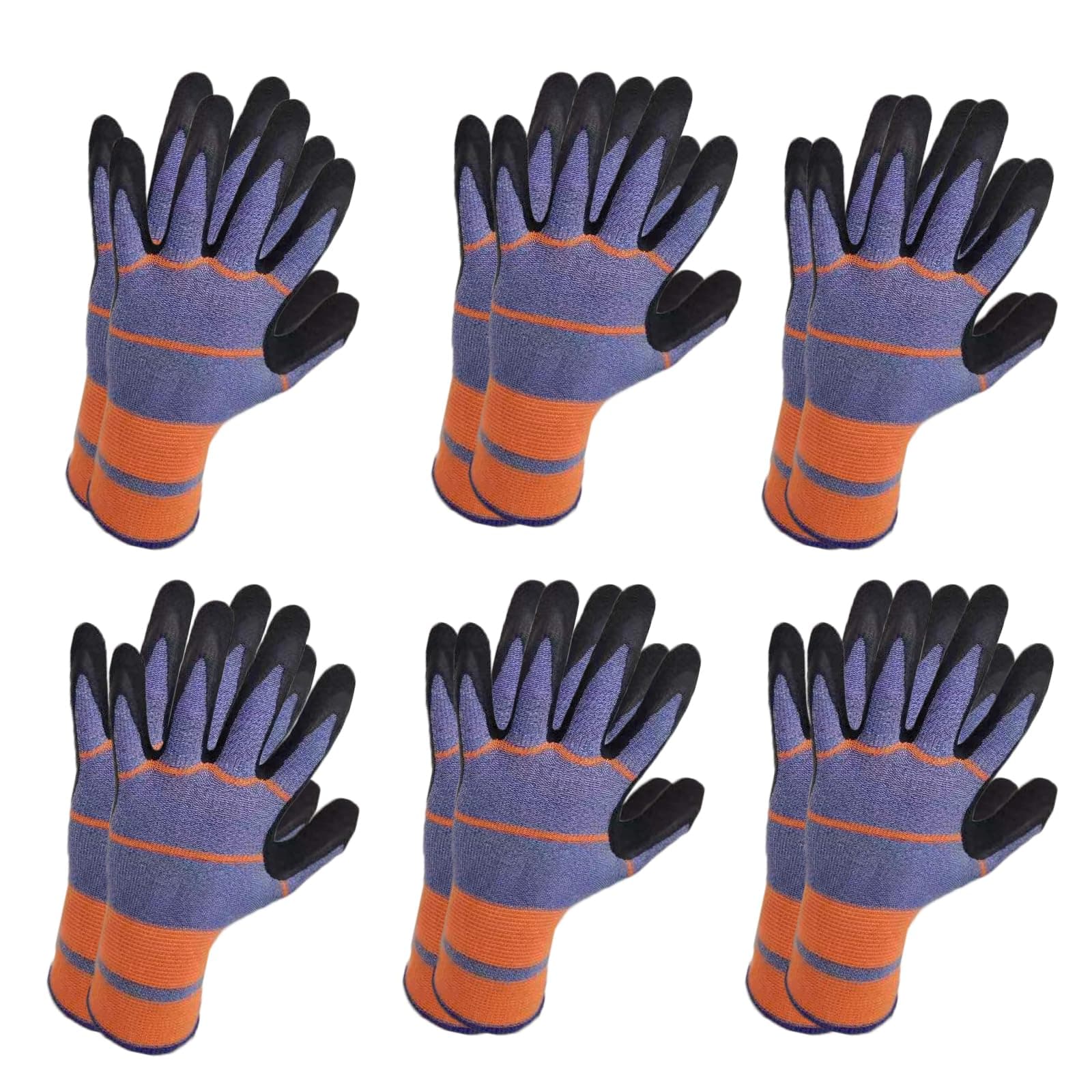 CELCOREERY 6 Pairs Gardening Work Gloves for Women & Men