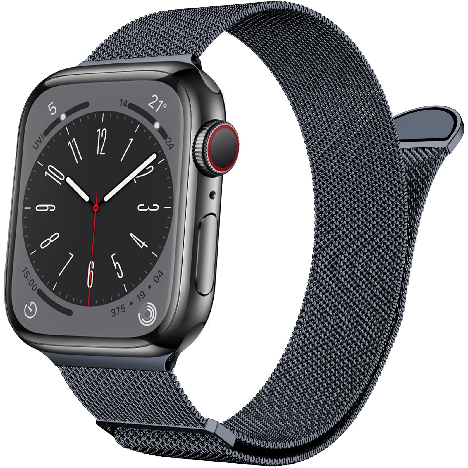 MARGE PLUS Compatible with Apple Watch Band 38mm 40mm 41mm 42mm 44mm 45mm 46mm 49mm Women Men, Stainless Steel Mesh Loop Magnetic Clasp Replacement for iWatch Series 11 10 9 8 7 6 5 4 SE3 SE2 Ultra 3