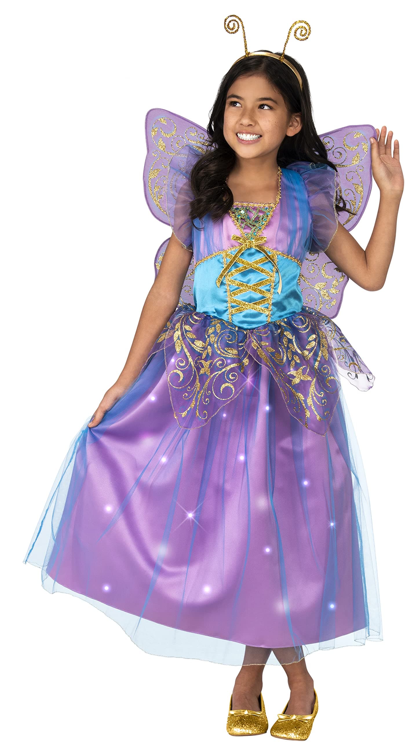 Rubie's Girl's Forum Novelties Light-Up Purple Fairy Costume, Medium
