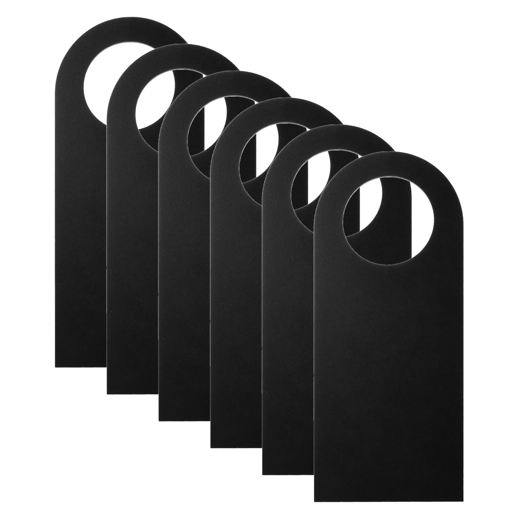 Cosmos Pack of 6 Blank Two-sided Door Knob Sign Hanger for Home Office Hotel Decoration & Sign, Each 7.75" x 3.25"
