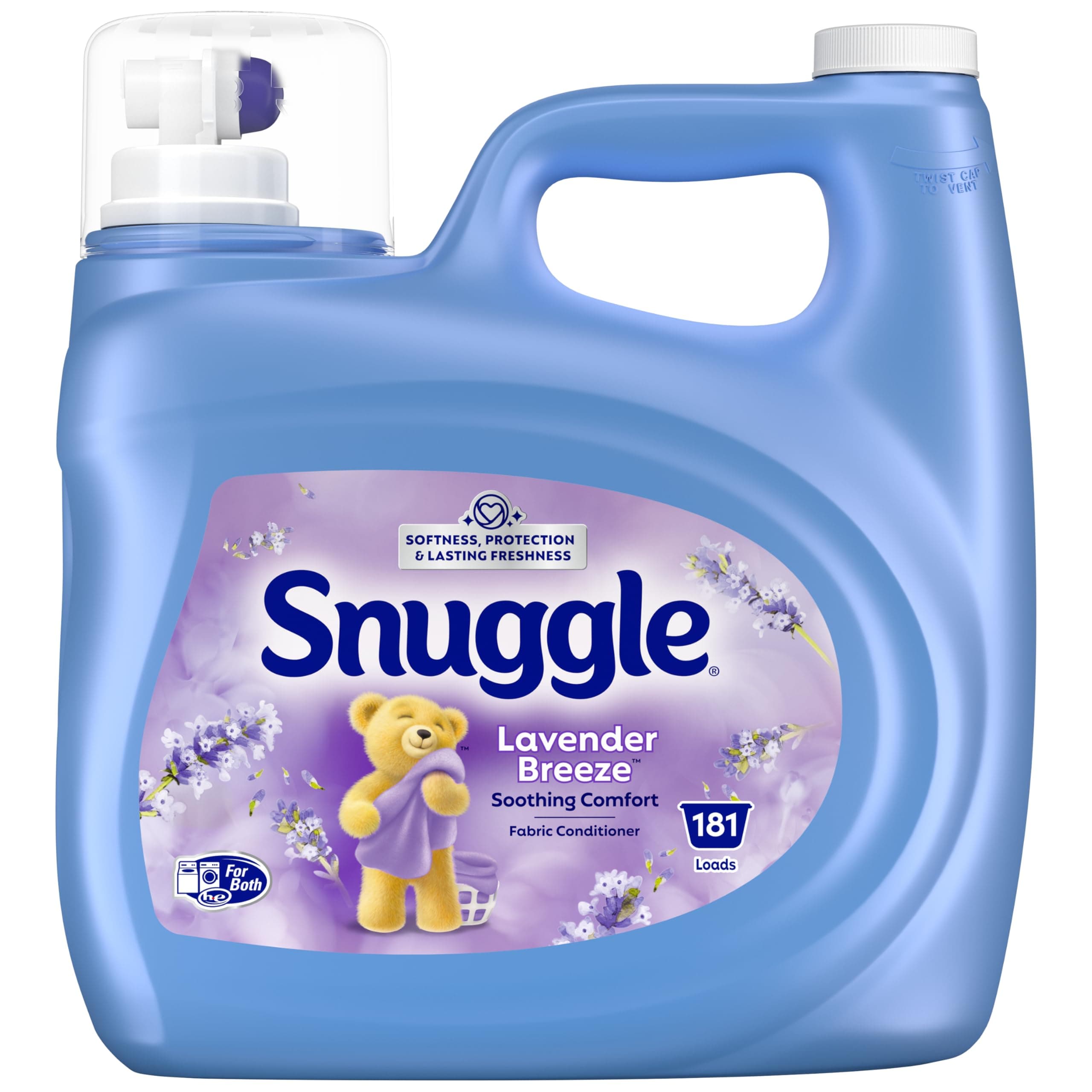Snuggle Lavender Breeze Liquid Fabric Conditioner, 3.64L/181 Loads