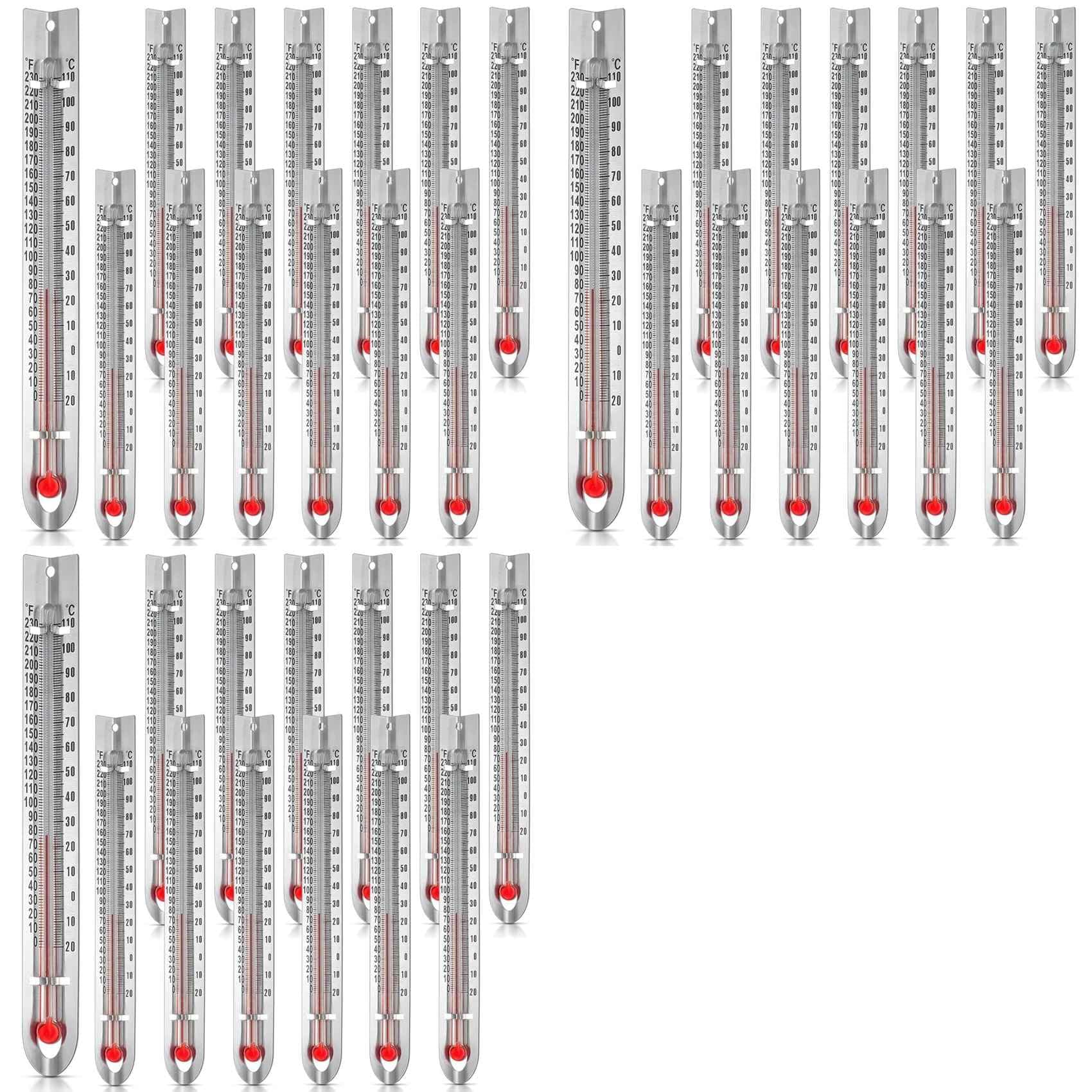 Wuden 72 Pcs V Shaped, Dual-Scale Science Thermometers, Mercury-Free Lab Thermometer for Student School Supplies