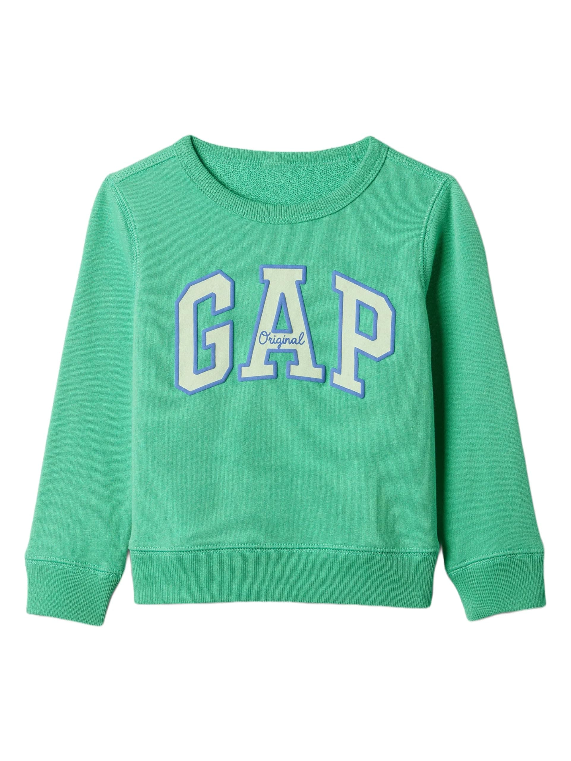 GAP Baby Boys' Logo Sweatshirt, Bright Meadow, 2T