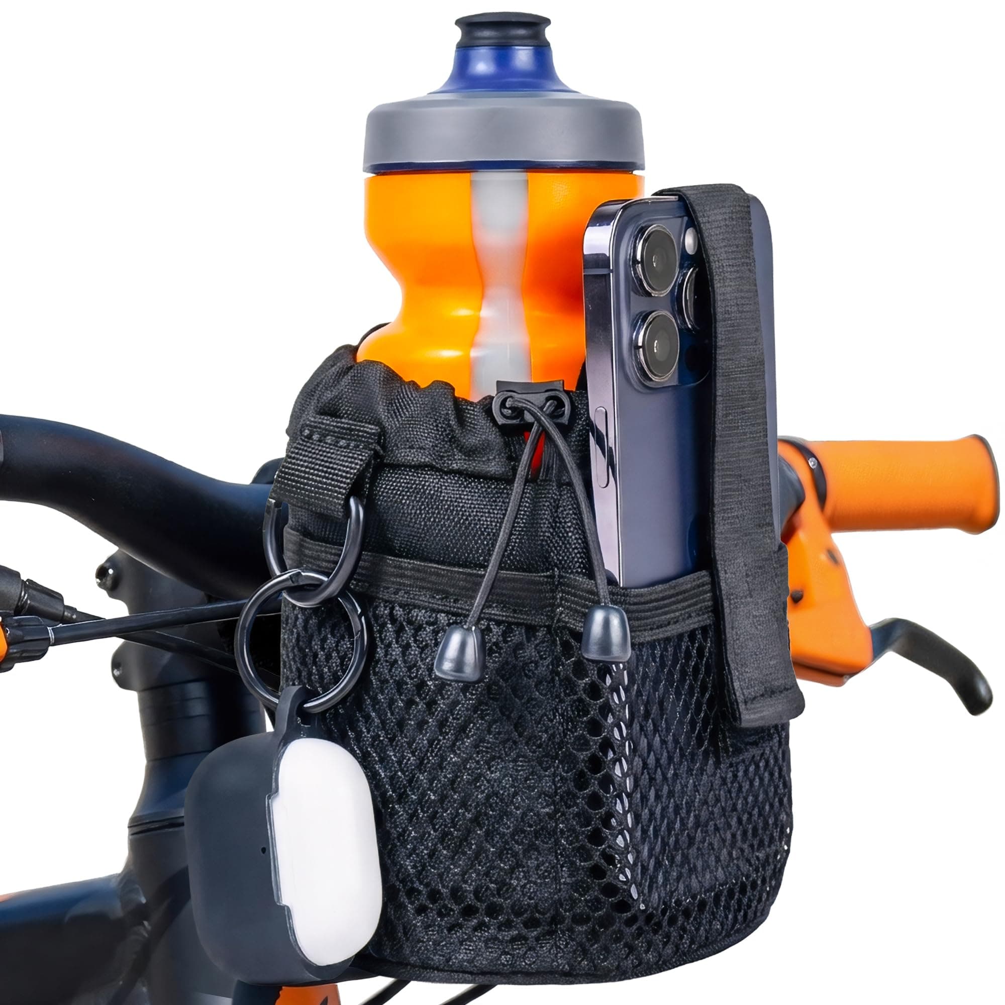 Nomad USA Universal Bike Cup Holder, Handlebar Drink Holder, Bottle Holder, Suitable for Road Bikes, Bicycles, and All (Black)