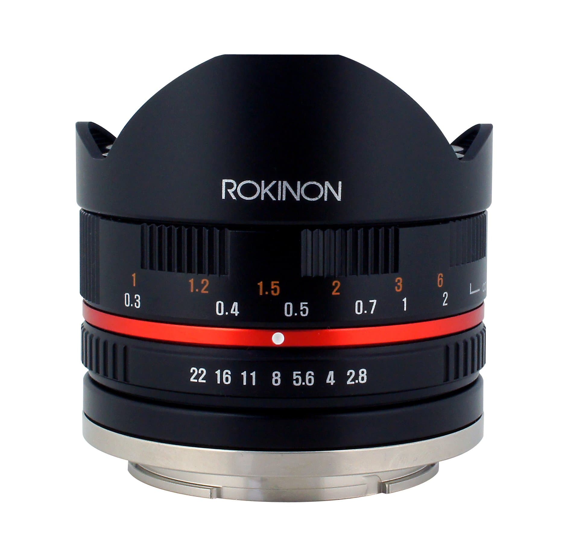 Rokinon RK8MBK28-FX 8mm F2.8 UMC Fisheye II Lens for Fuji X Mount Digital Cameras, Black