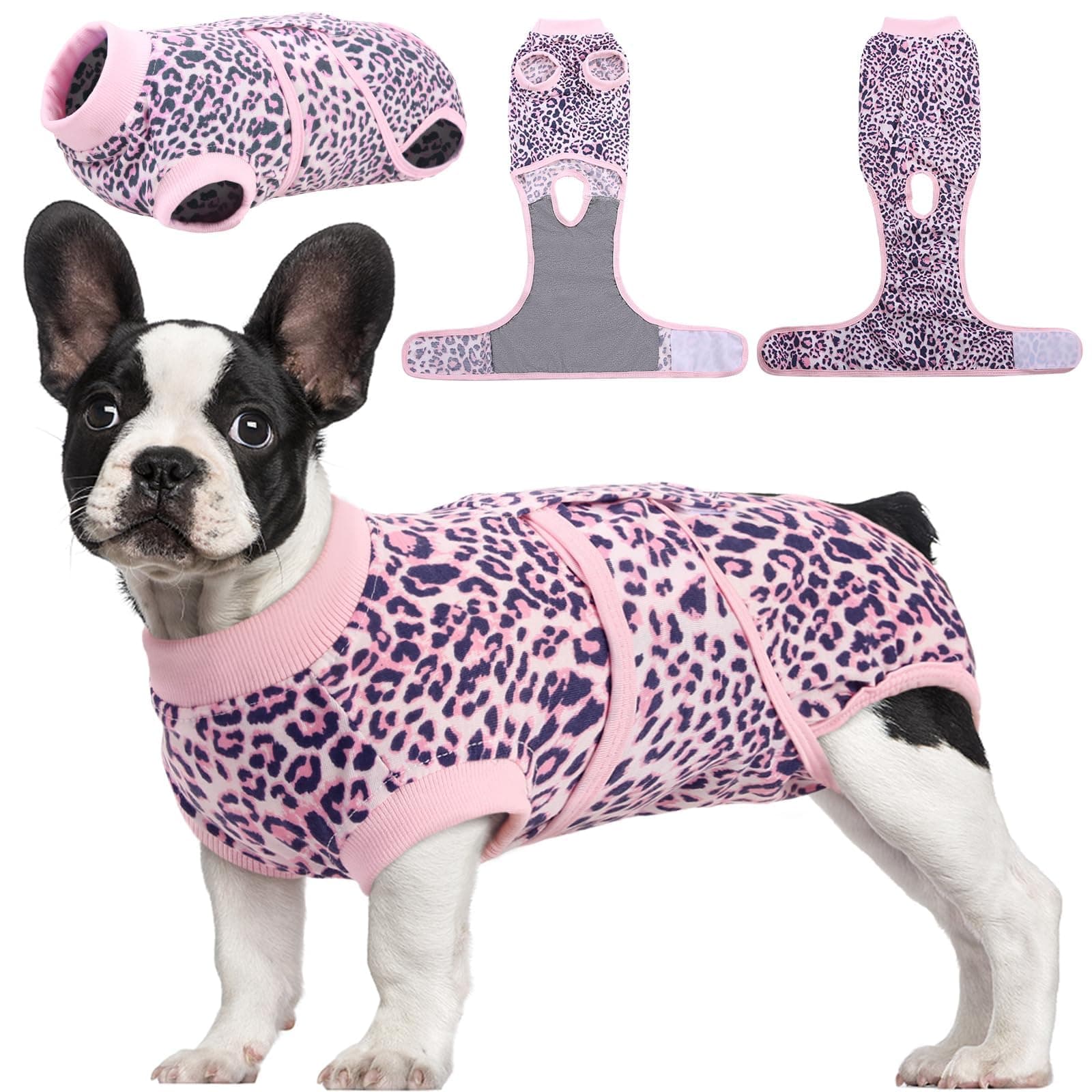 Kuoser Dog Recovery Suit Female, Soft Puppy Surgery Suit, Dog Recovery Suit After Surgery, Post-Op Onesie for Female & Male Dogs, Soft Protective Wear