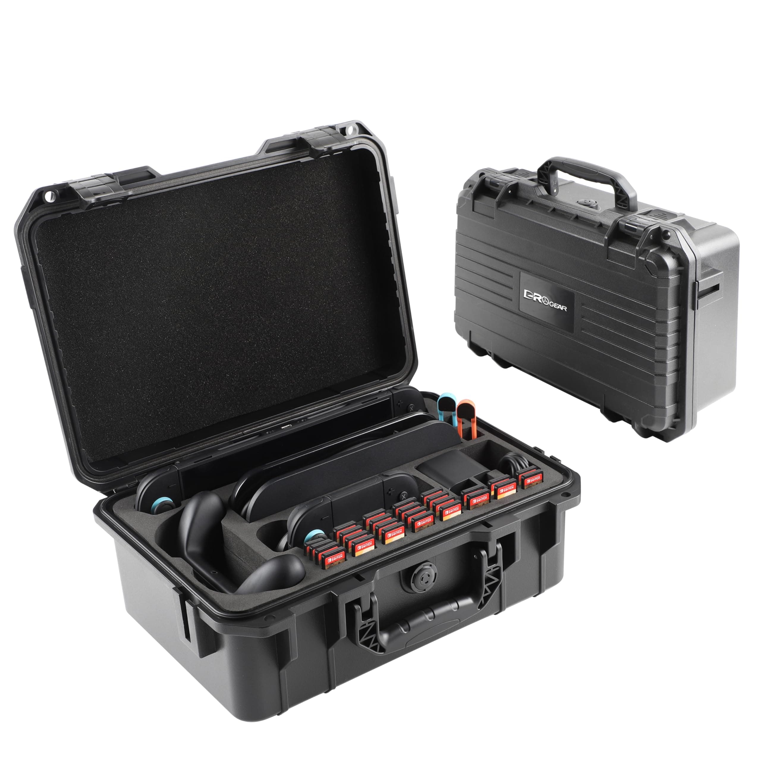 Drogear Switch 2 Carrying Case, 26 Game Card Slots, Portable Travel Hard Full Protection, All in One Storage Case for Nintendo Switch 2 Console Accessories PlayStation Vita, Waterproof & Shockproof