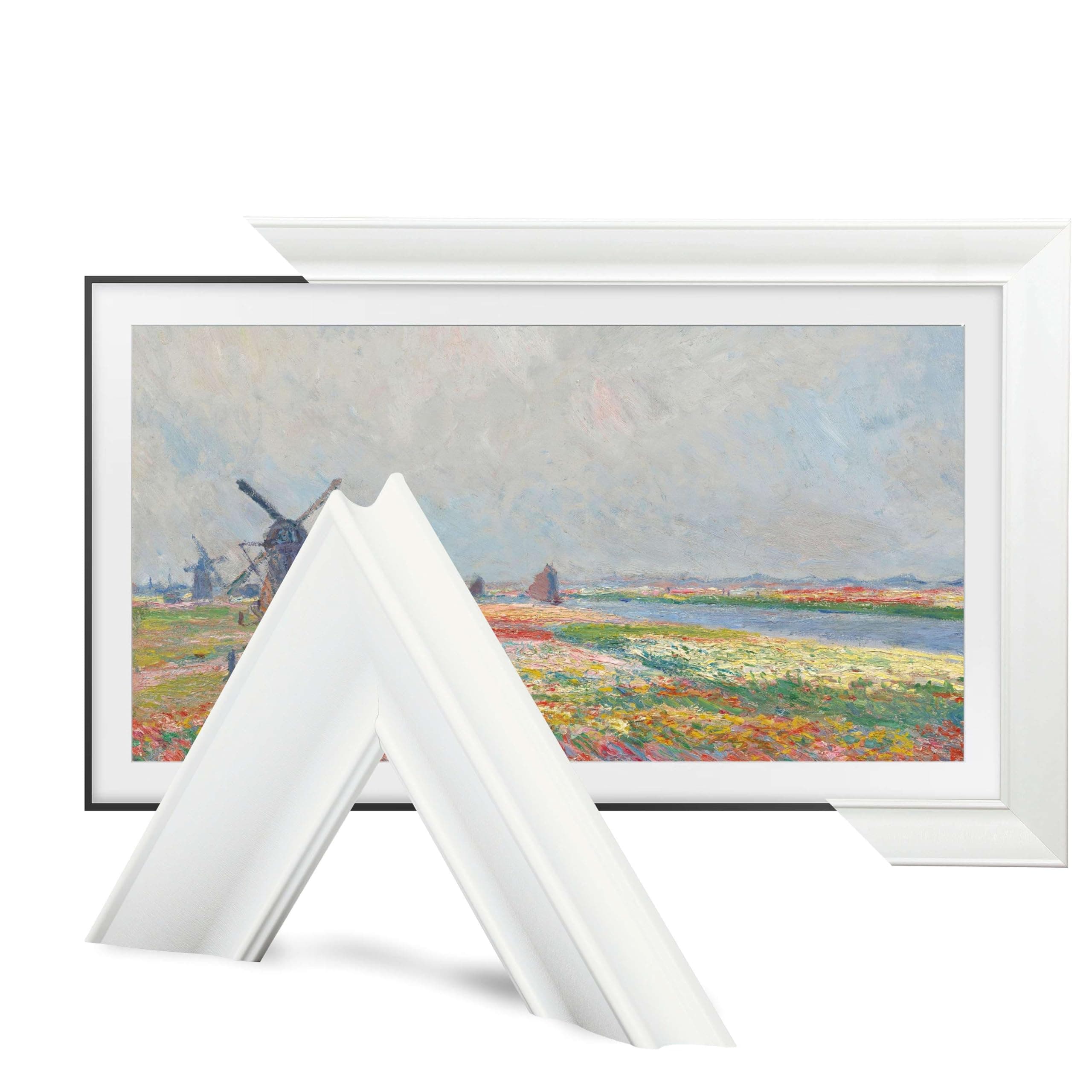 Frame TV Bezel, Compatible With Samsung The Frame TV, 65 Inch, Modern White, Suitable for Wall Mounted Televisions by TV Guard