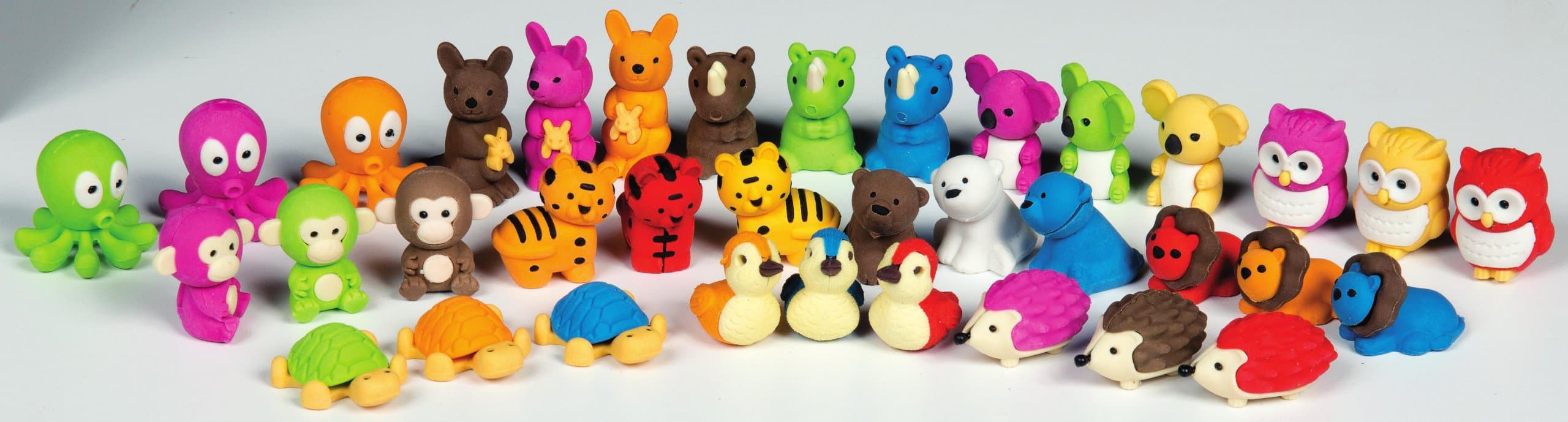 Geddes Zoo Life 3D Eraser Display, Set of 288 (69446)