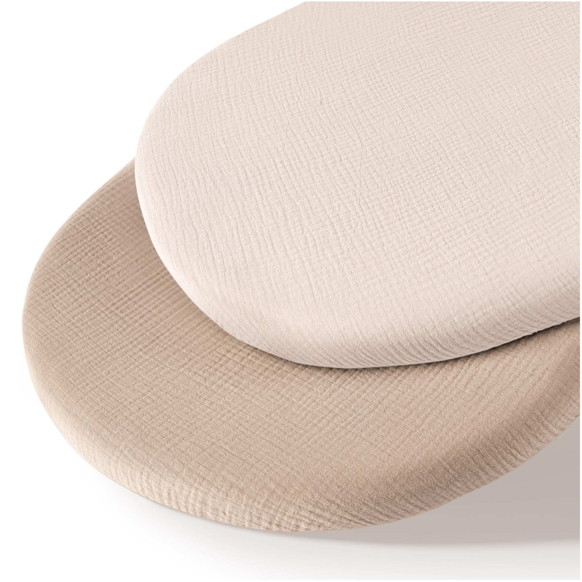 MairMore 2 Pack Muslin Baby Bassinet Sheets for Boys and Girls