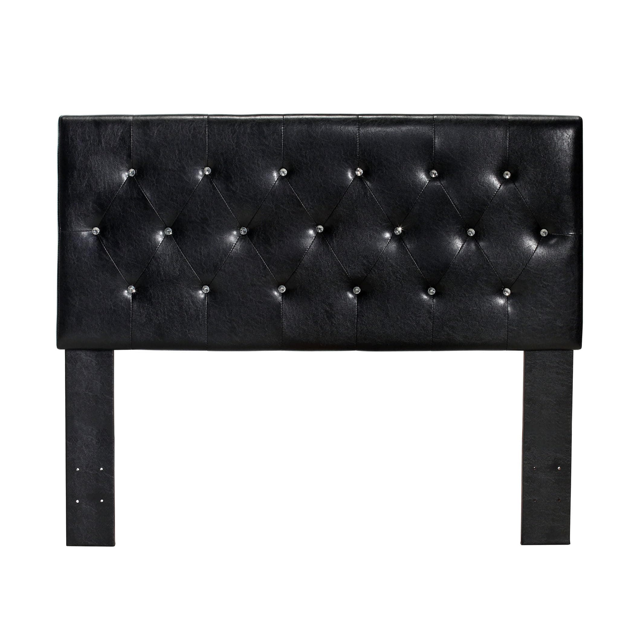 247SHOPATHOME IDF-7949BK-HB-FQ Headboards, Queen, Black