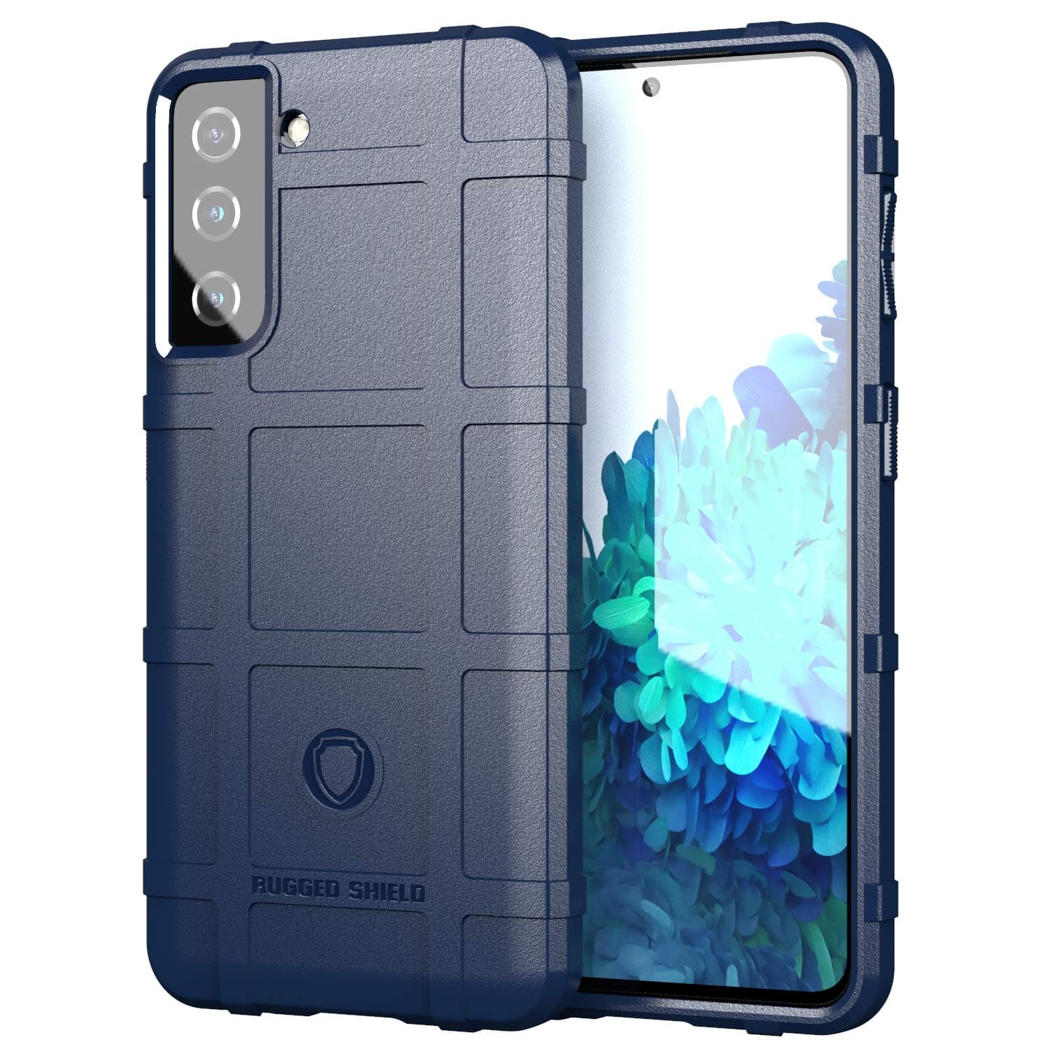 Phone Case for Samsung Galaxy S21 Plus,SZYZ Rugged Shield Slim Case with Heavy Duty Shockproof Military Grade Anti-Fall Anti-Scratch and Camera Protect Cover for Samsung Galaxy S21 Plus HD Blue