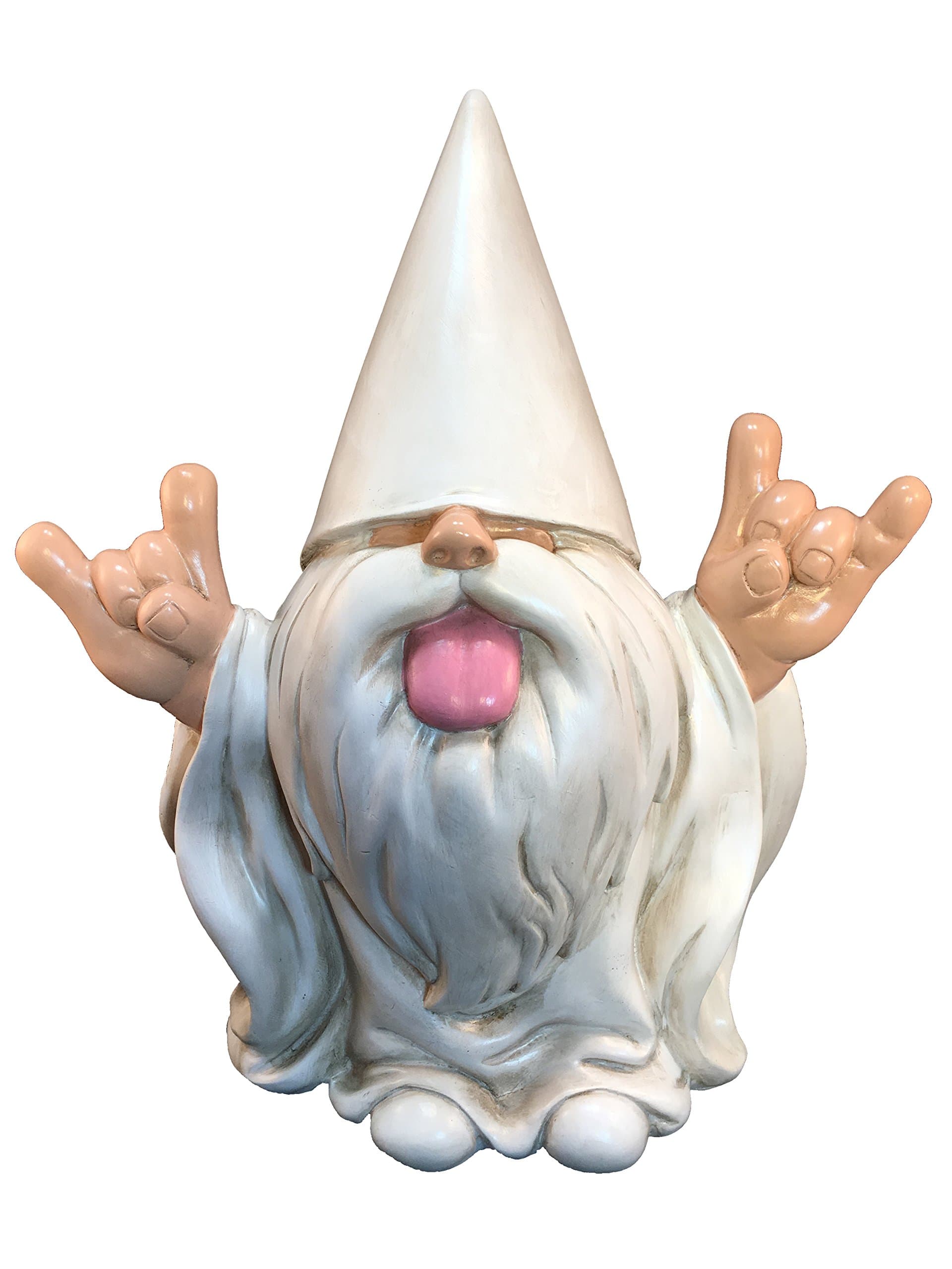 Rocker Gnome – “George” – This Gnome Will Rock Your Fairy Garden and Garden Gnomes by GlitZGlam. 10 Inches Tall