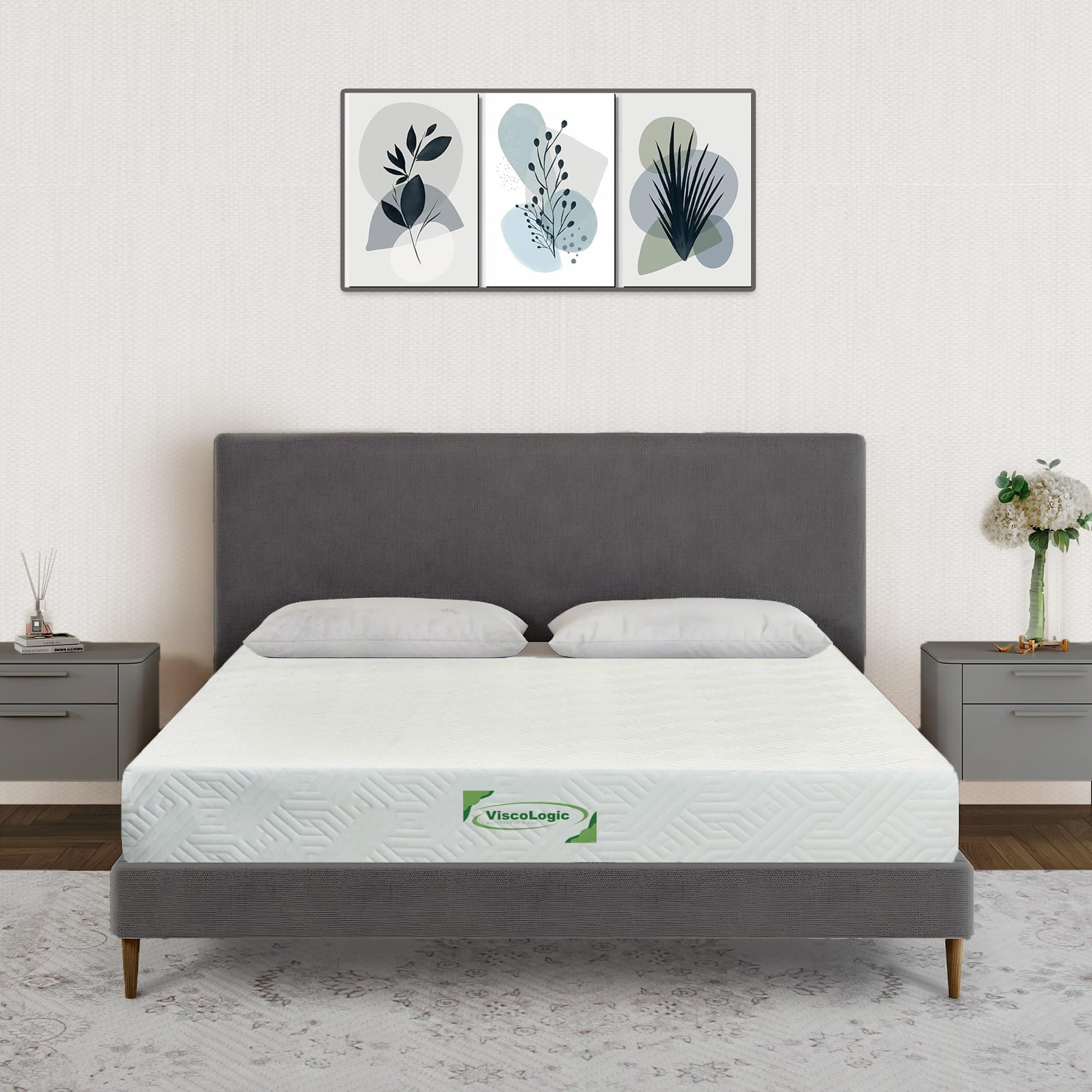 ViscoLogic Made in Canada 10 Inch Elite Gel Memory Foam Queen Mattress