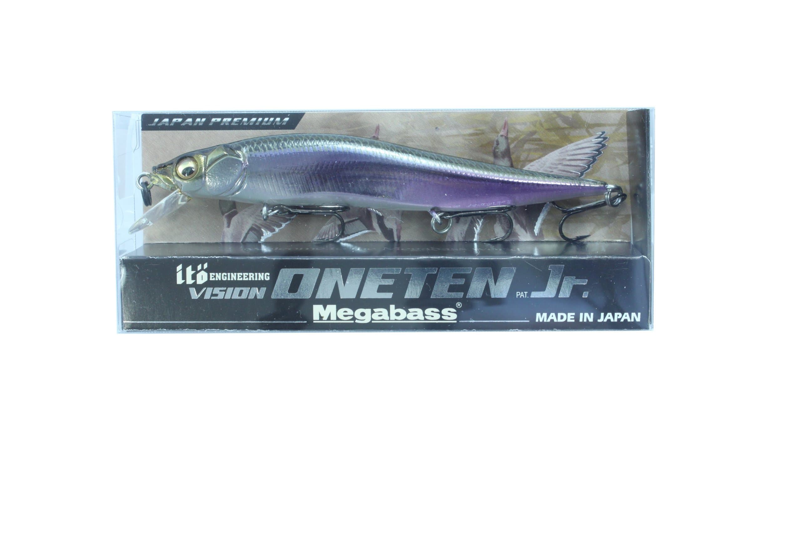 Megabass Vision ONETEN Jr. MG Wakasagi II Lure - Bass Fishing Jerkbait, Size 11, 1 Piece