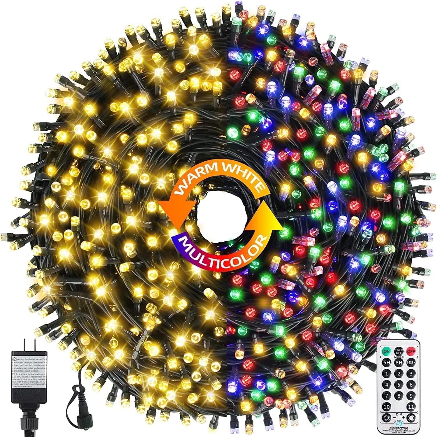 MZD8391 170FT 500LED Color Changing Christmas Light,Christmas Tree Light