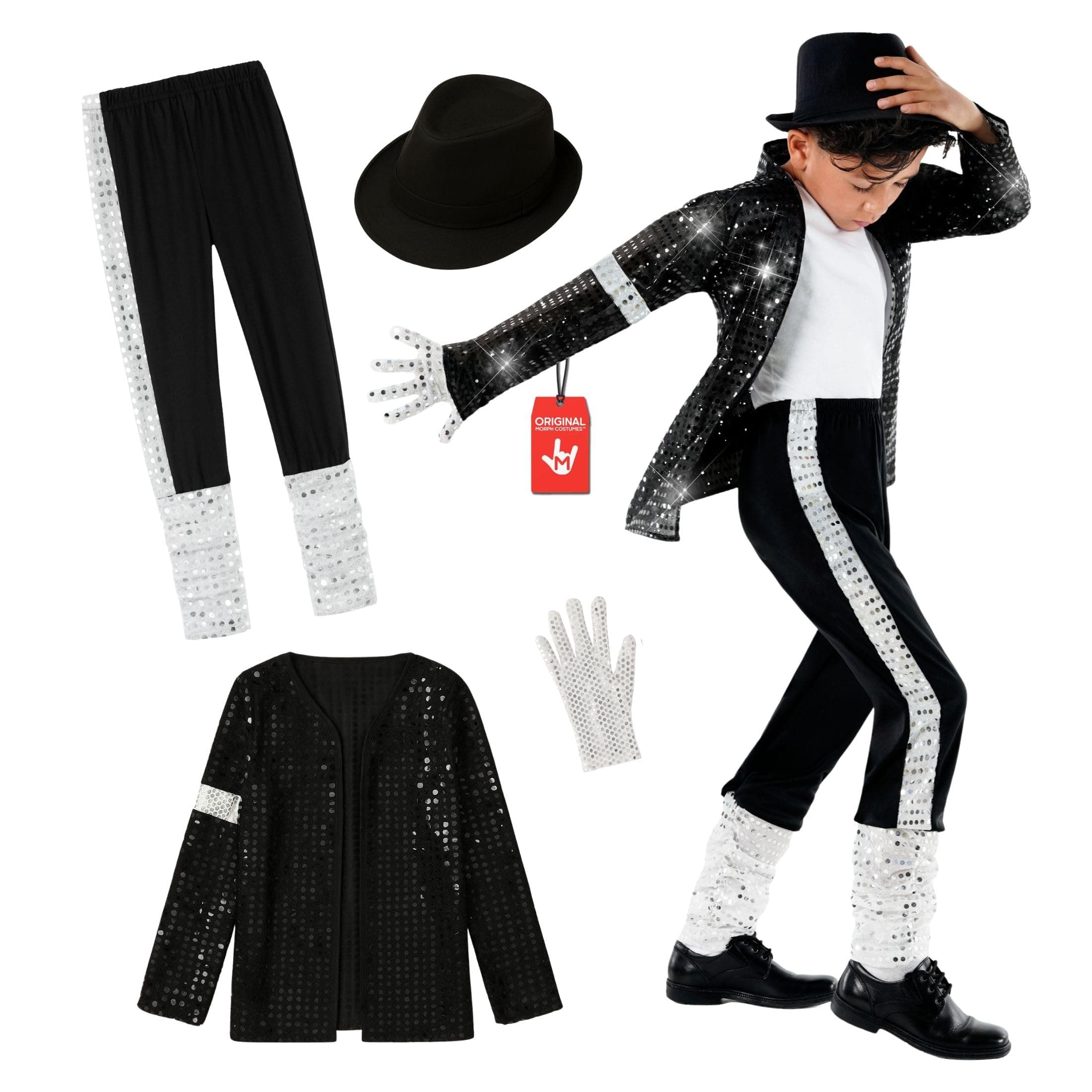 Morph, Popstar Costume Kids, Halloween Costumes for Kids, X-Large