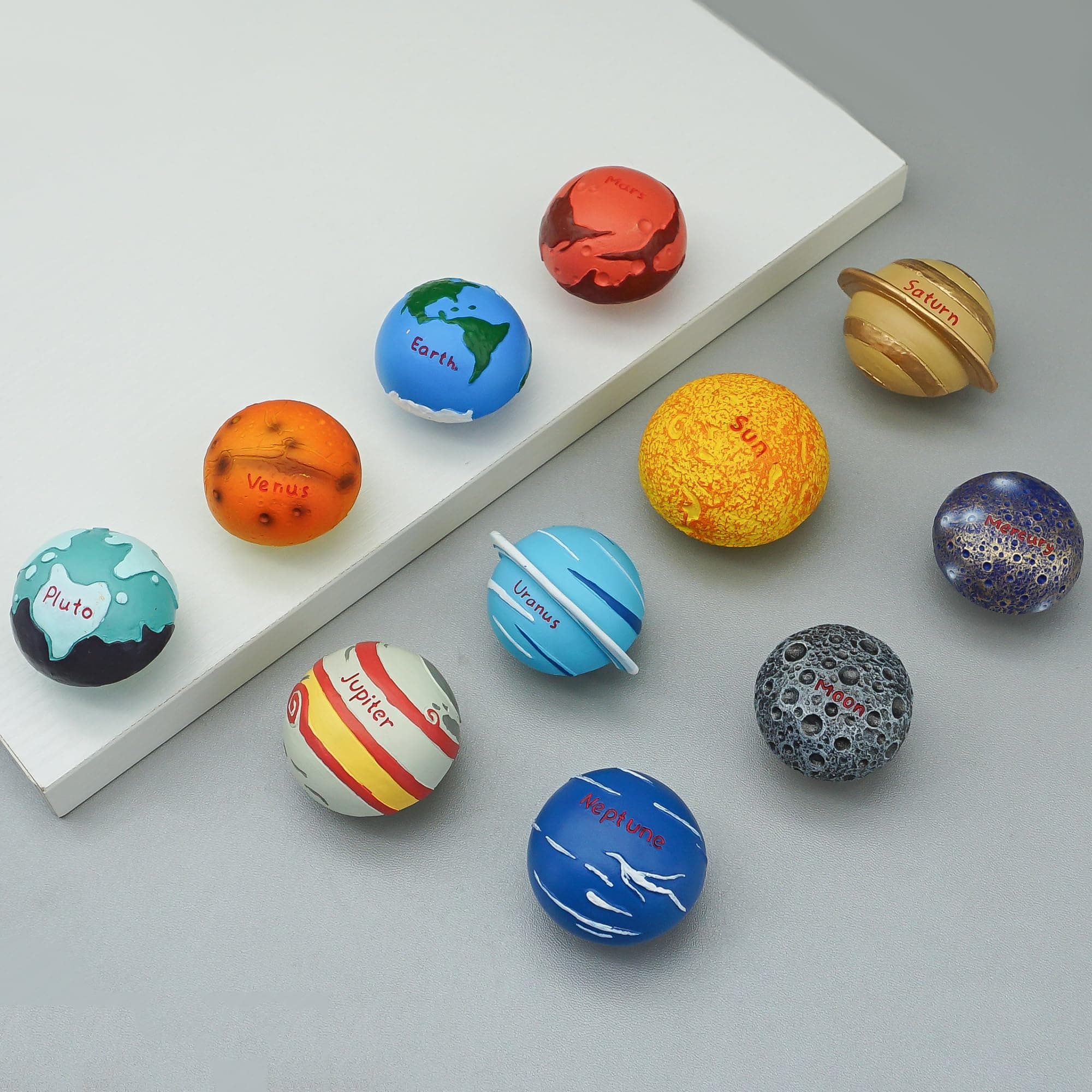 Planets Dresser Knobs Star Cabinet Knob Cute Planet Drawer Pulls Handle for Child's Space Theme Deco (Mars, 1)