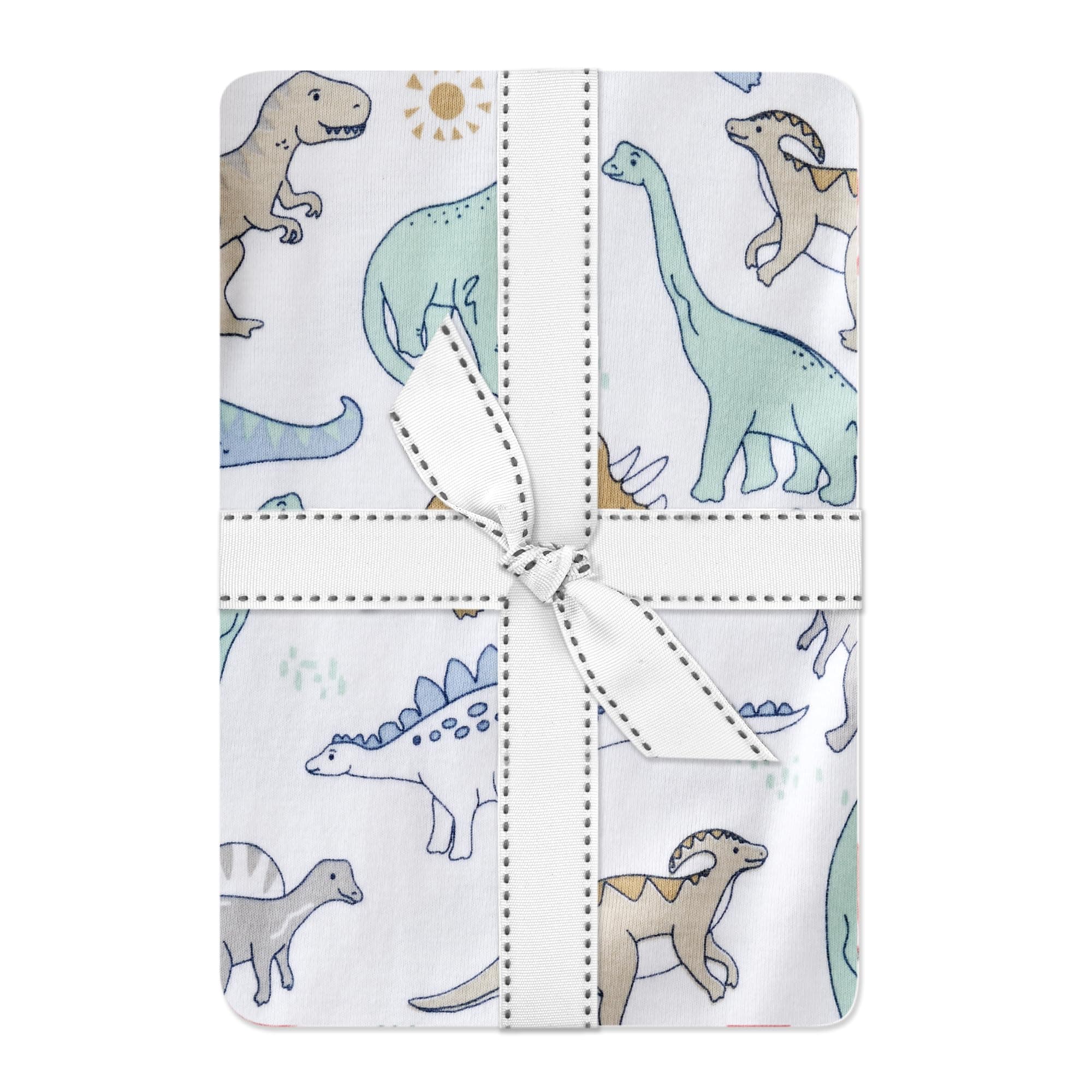 Frankie Fitted Crib Sheet 100% Organic Cotton for Baby & Toddler Mattress, Soft & Breathable for Girls, Boys, Rawr-Some, One Size