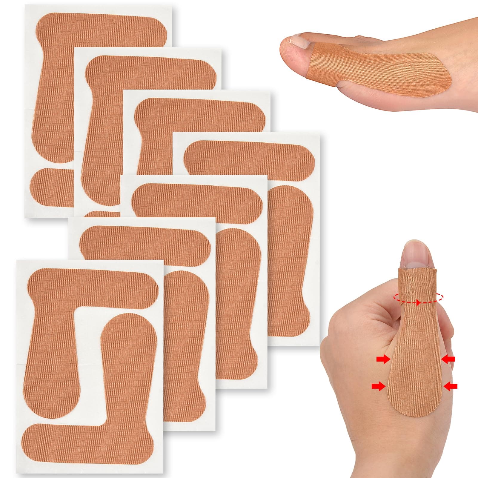 Kris-kikomy Thumb Support Tape for Arthritis 14 Sheet (28 PCS) - Self Adhesive Thumb Protecting Straps, Elastic Thumb Pain Relieving Patch for Sport Housework Joint Support