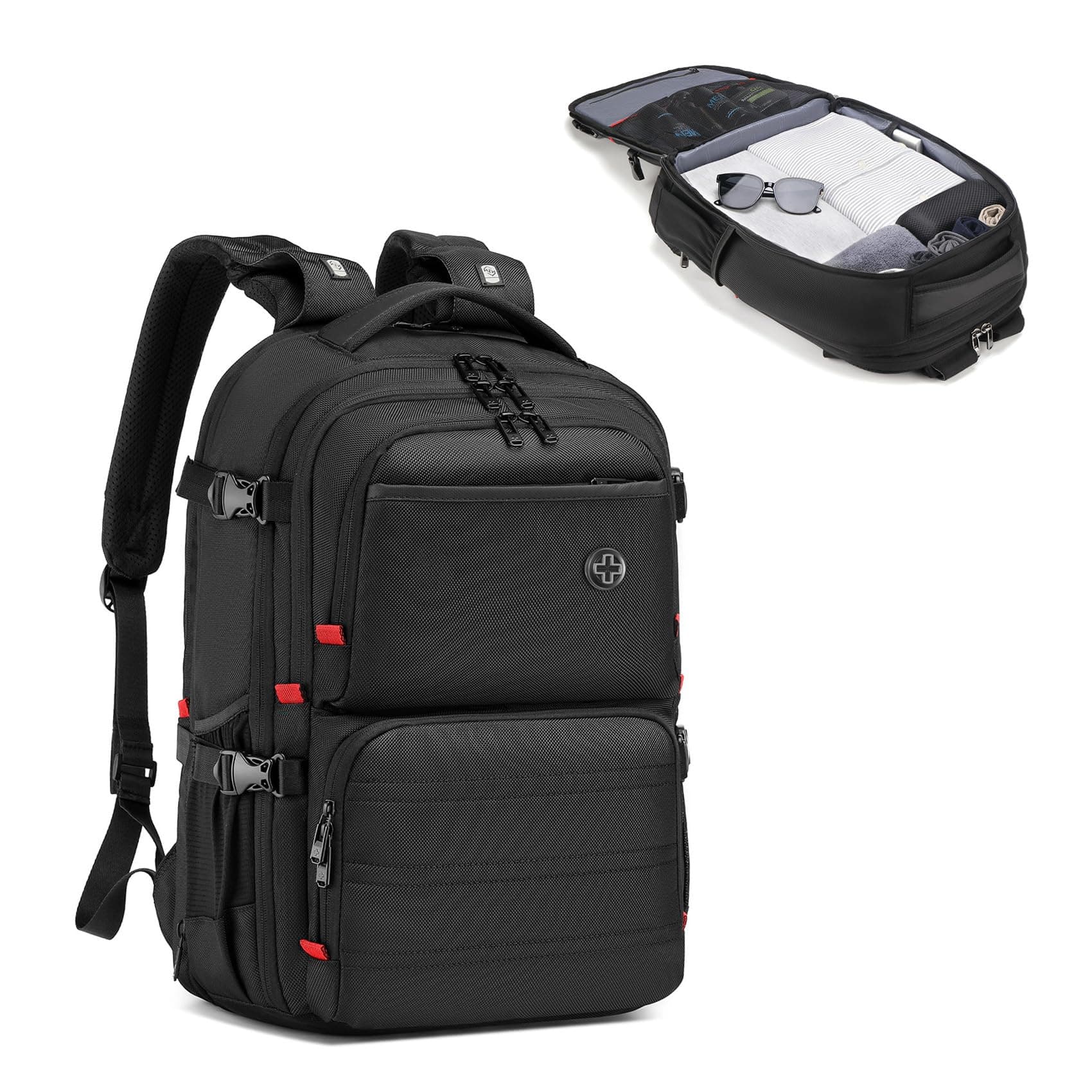 CROSSGEAR Ergonomic Laptop Backpack Reduce Shoulder Strain by 30%,15.6 Inch