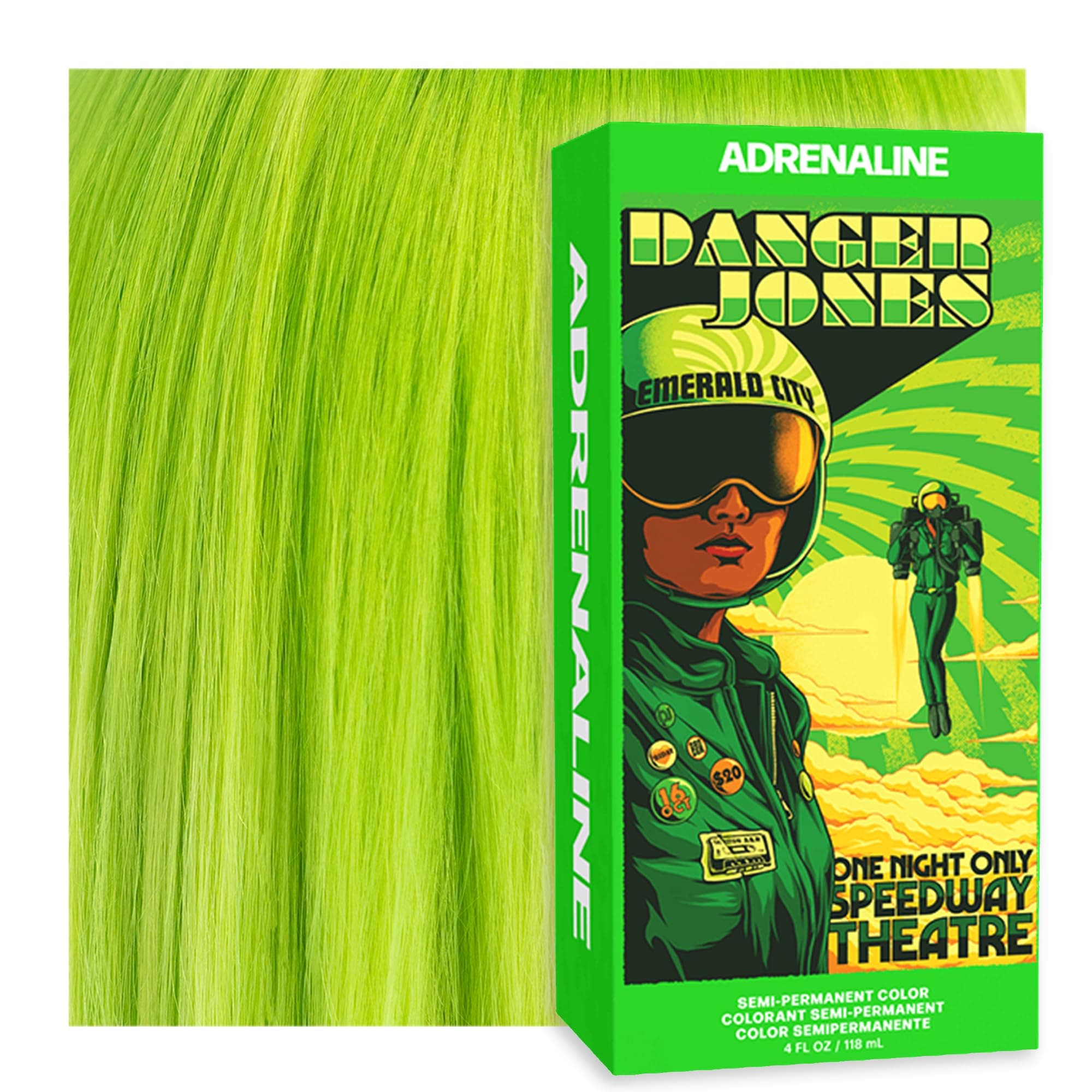 Jones Semi-Permanent Hair Color (Adrenaline - Neon Green)