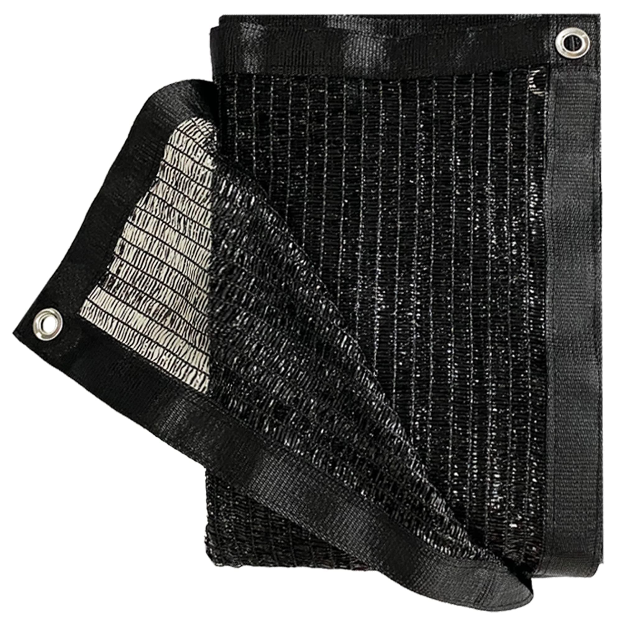 Garden expert 50% Black Shade Cloth 10ft X 10ft Taped Edge with Grommets Sun Net Mesh for Garden Patio Backyard