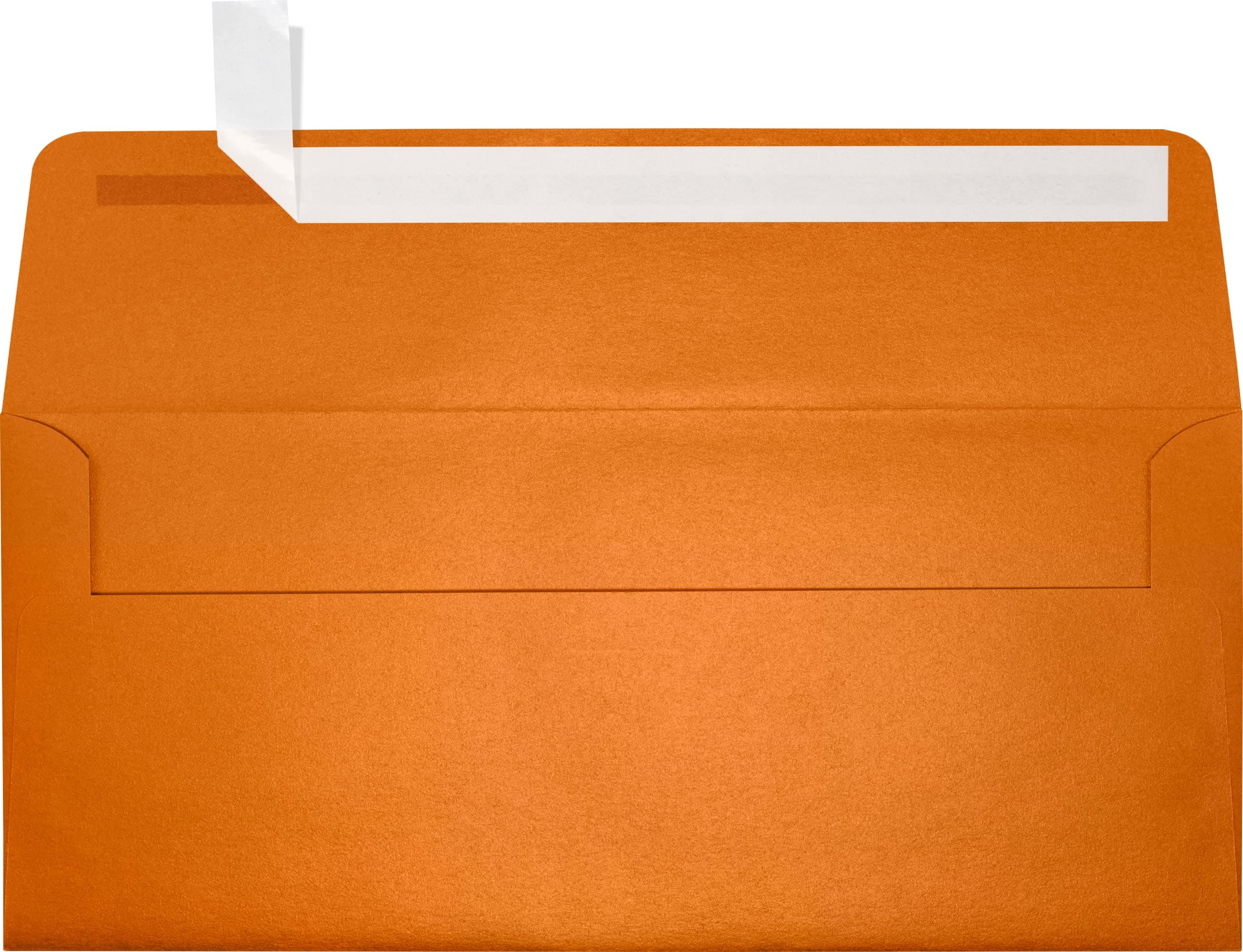 LUXPaper #10 Business Envelopes | Peel & Press | 4 1/8" x 9 1/2" | Flame Metallic | 80lb. Text | 50 Qty