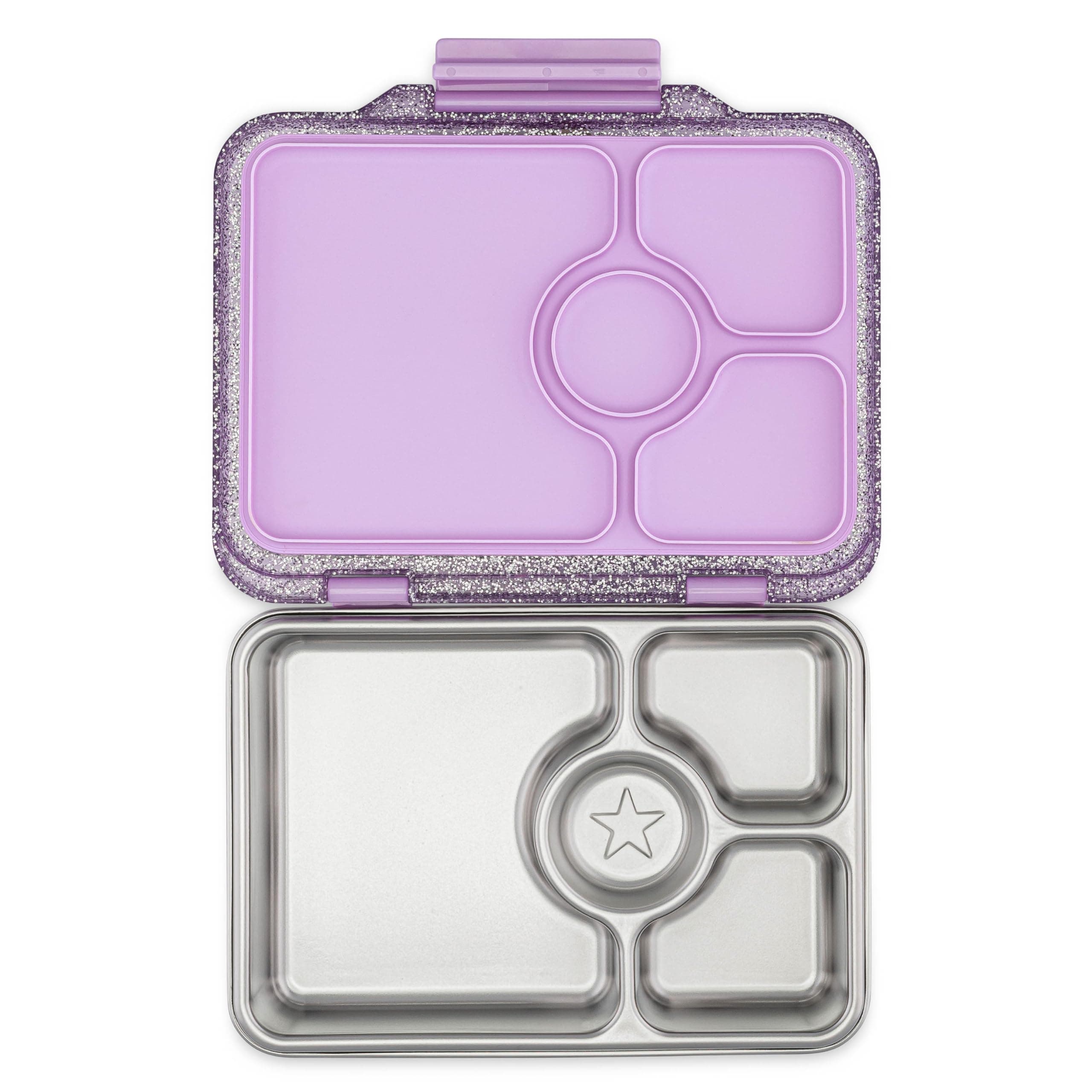 Yumbox Prêt Stainless Steel Bento Box (Colette Purple Glitter)