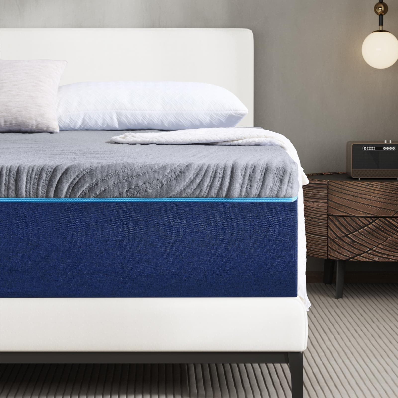 Natulliy 10 Inch Twin Medium Firm Memory Foam Mattress, Bed in a Box