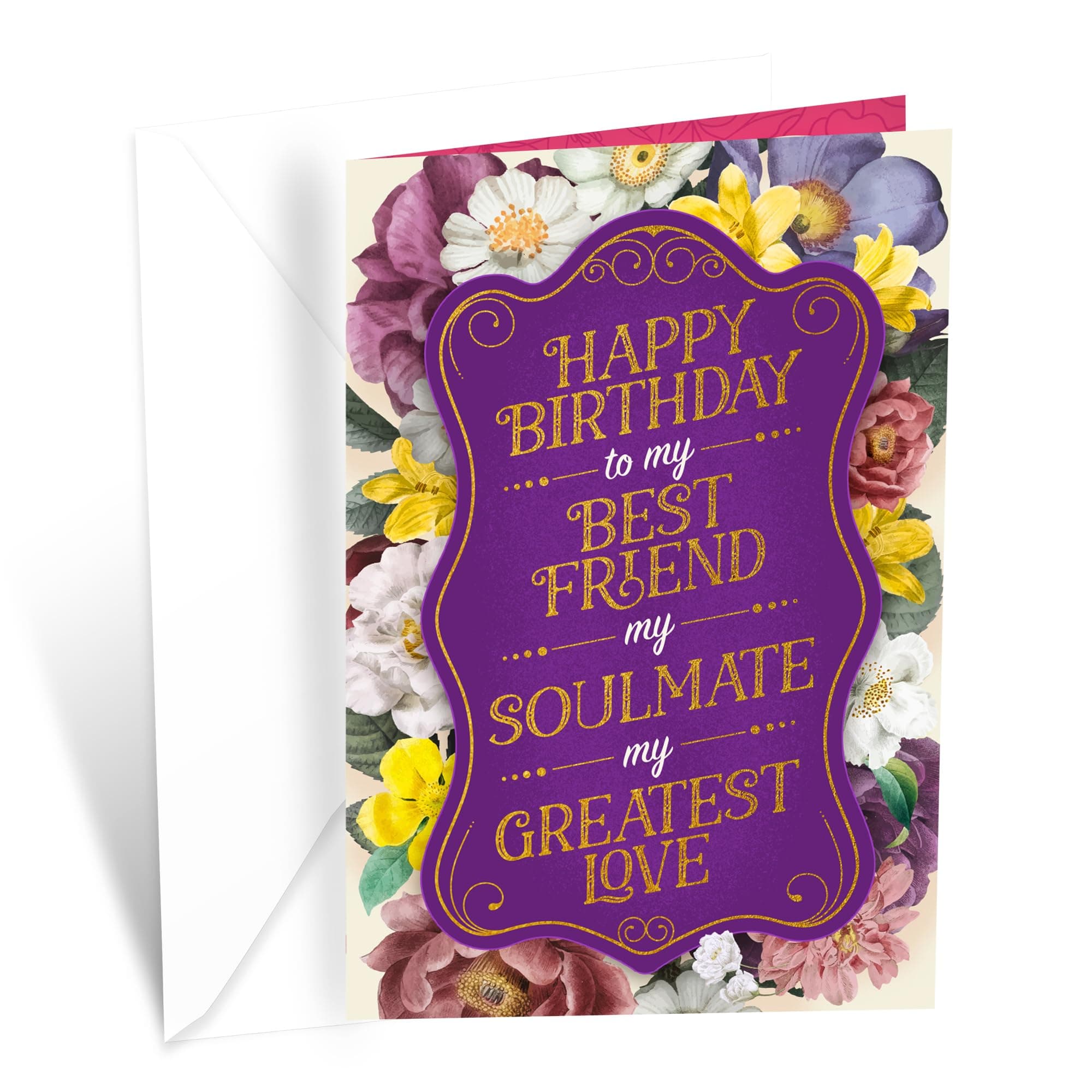 Prime Greetings Birthday Card For Wife, Made in America, Eco-Friendly, Thick Card Stock with Premium Envelope 5in x 7.75in, Packaged in Protective Mailer
