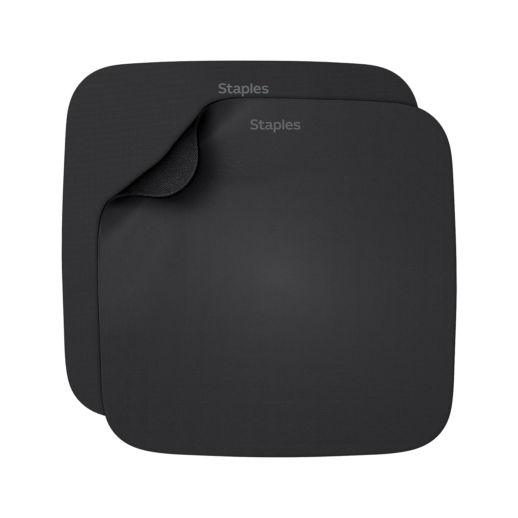 STAPLES 2498469 Mouse Pad Black 2/Pack (2498469)