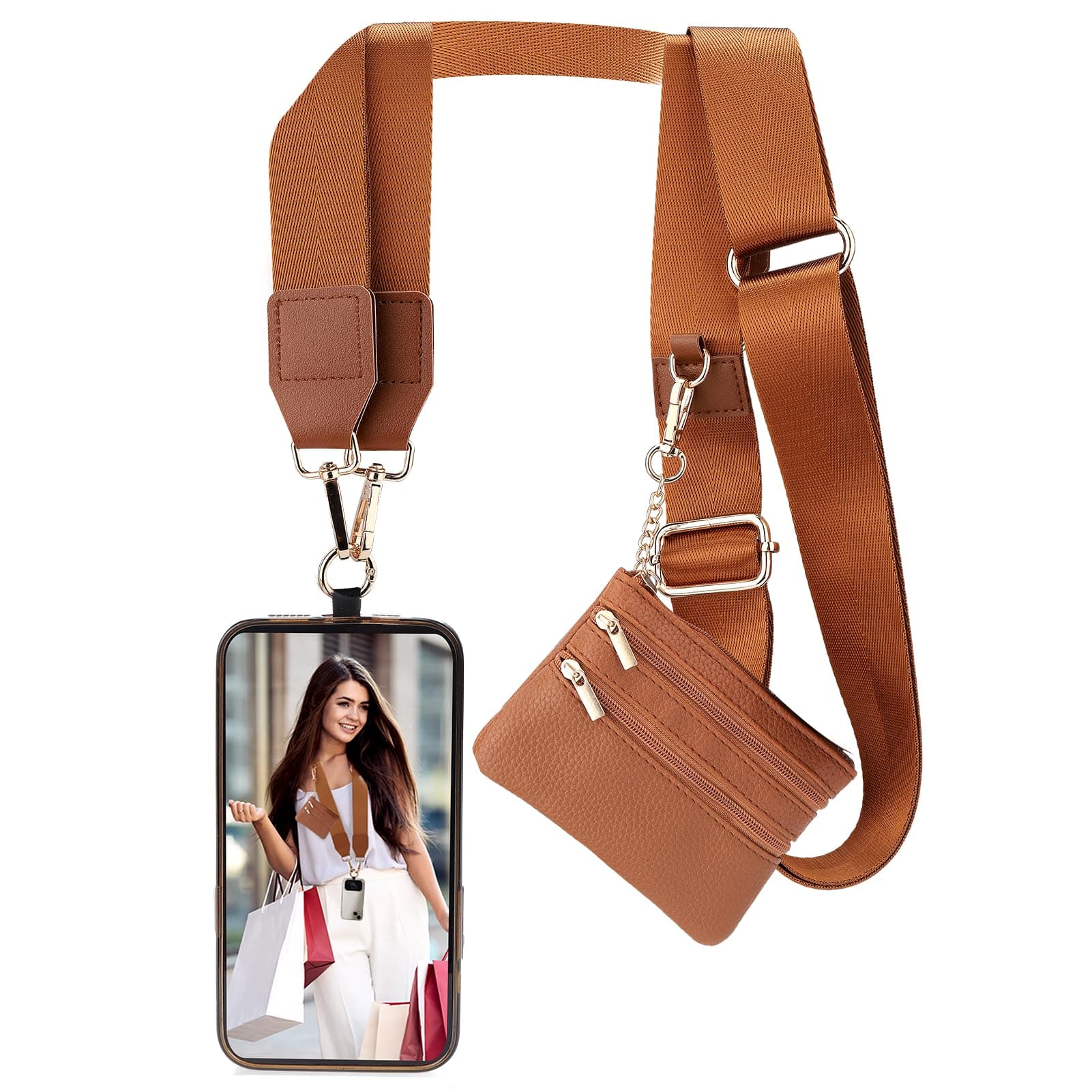 XANGNIER Clip and Go Strap for Phone with Wallet Crossbody,Multicolor 13