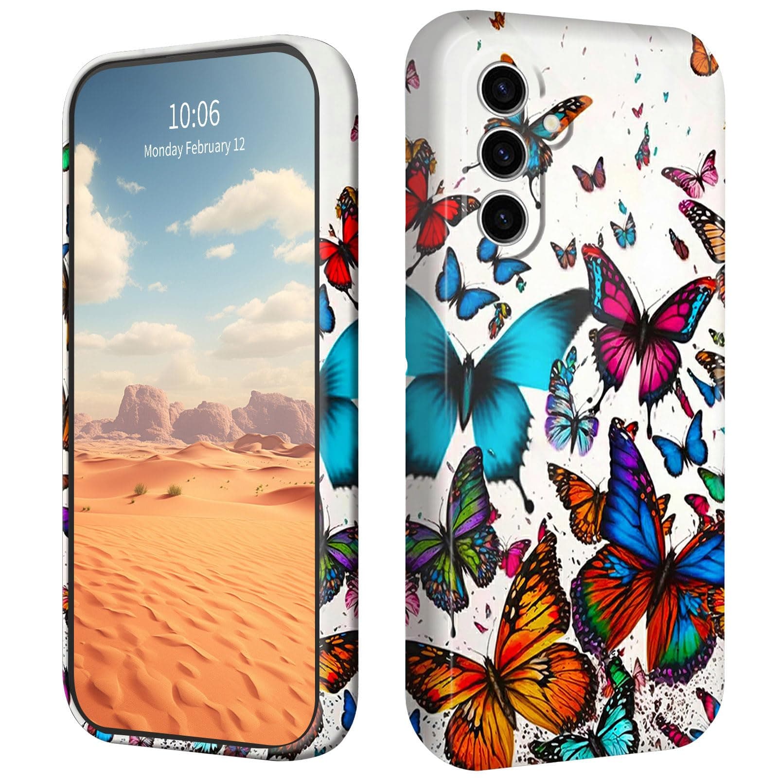 for Samsung Galaxy A16 5G Phone Case Lightweight Soft TPU Shock Proof Protective Cover with Colorful Butterfly Pattern Design Phone Case for Samsung Galaxy A16 5G 6.7 inch 2024