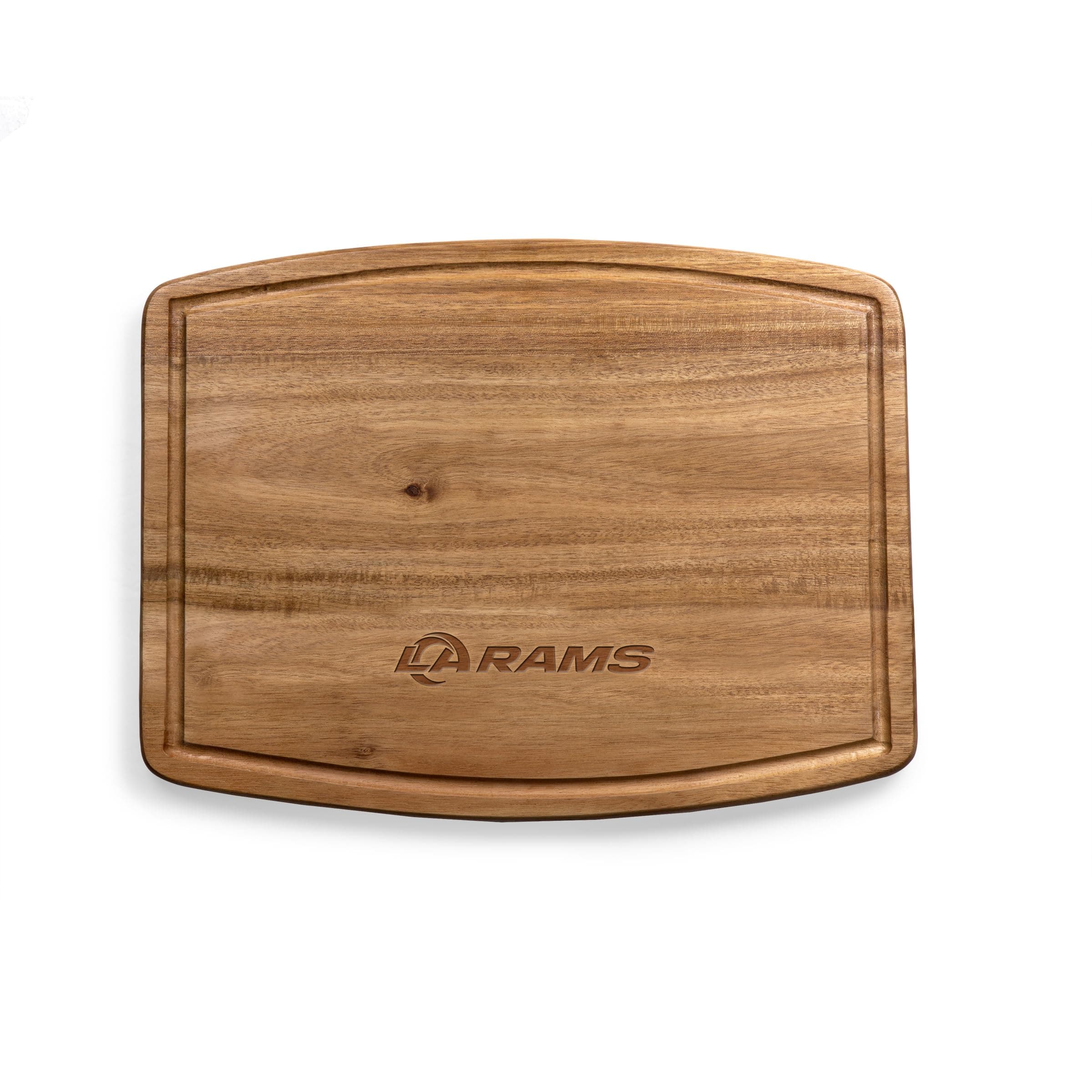 PICNIC TIME NFL Los Angeles Rams Ovale Acacia Cutting Board, Cheese Boards Charcuterie Boards, Wood Serving Platter, (Acacia Wood)