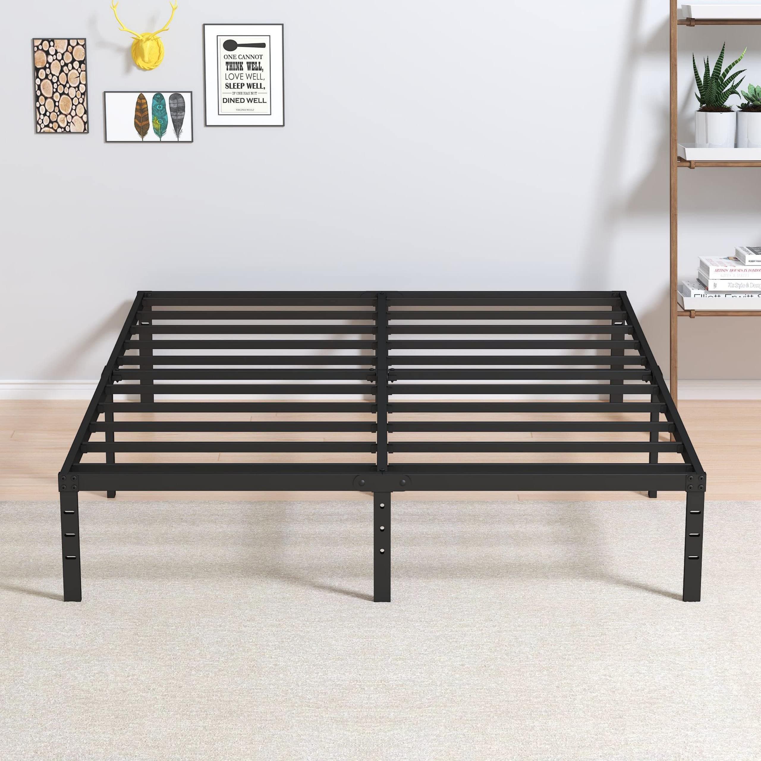 Maenizi King Size Bed Frame, 12 Inch Heavy Duty King Platform Bed Frame