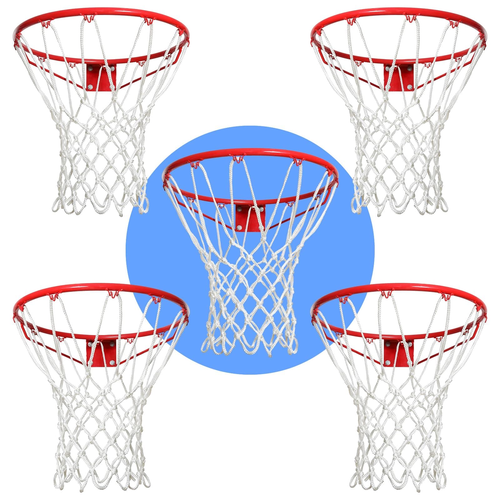 LAO XUE Basketball Net Outdoor,12 Loops Heavy Duty Replacement Net