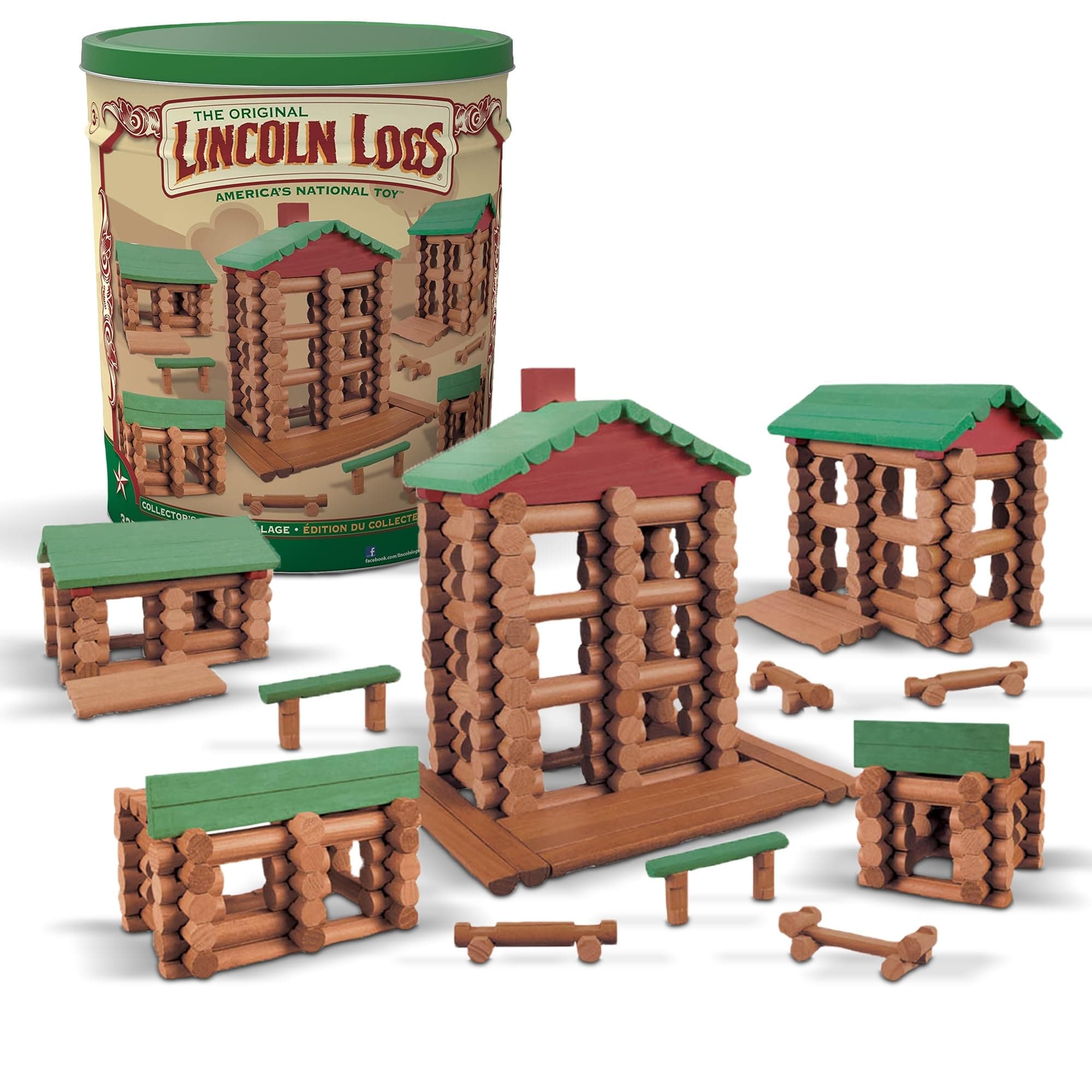 Knex Lincoln Logs Collector's Edition Village Building Set