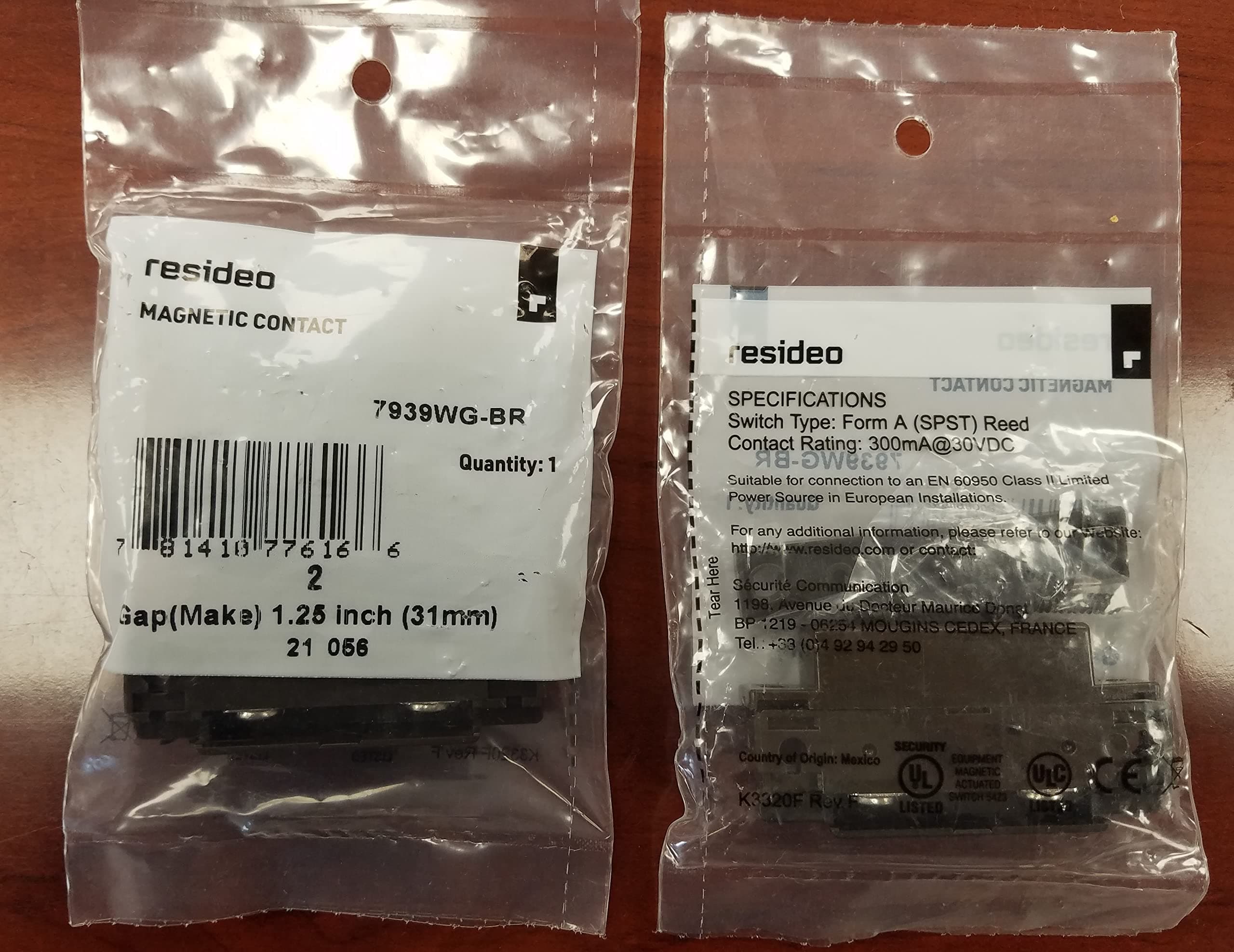 Honeywell Ademco 7939WG-BR Surface Mount Contact Brown 7939WGBR by Honeywell