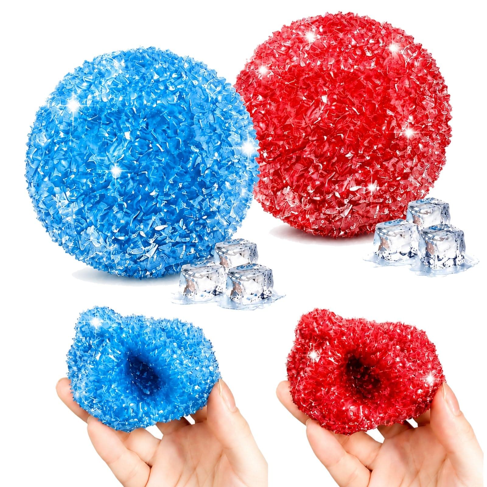 2PCS Crunchy Squishy Stress Balls, Slushy Squishy Fidget Toys for Adults