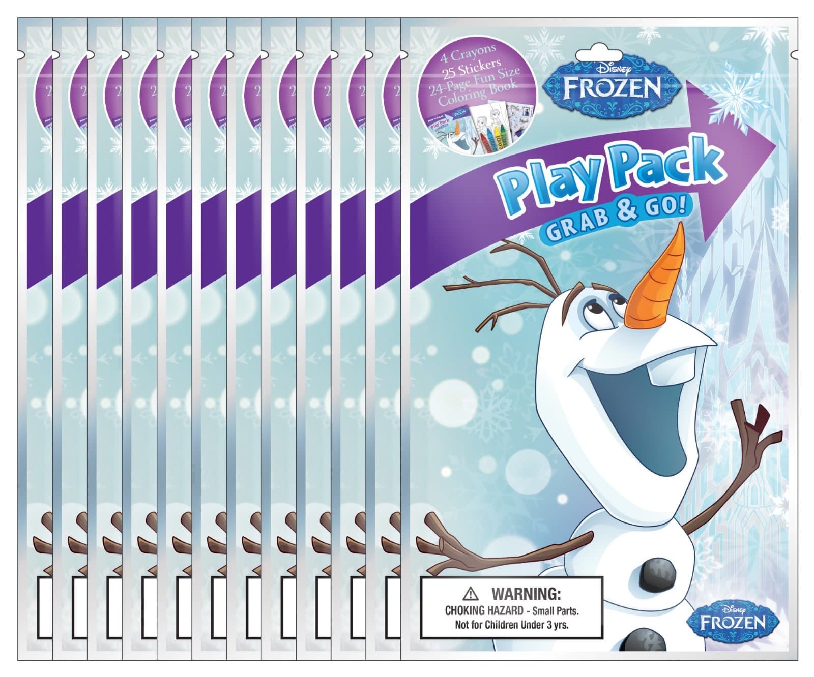 Bendon Disney Frozen - Olaf - Grab and Go Play Packs (Pack of 12)