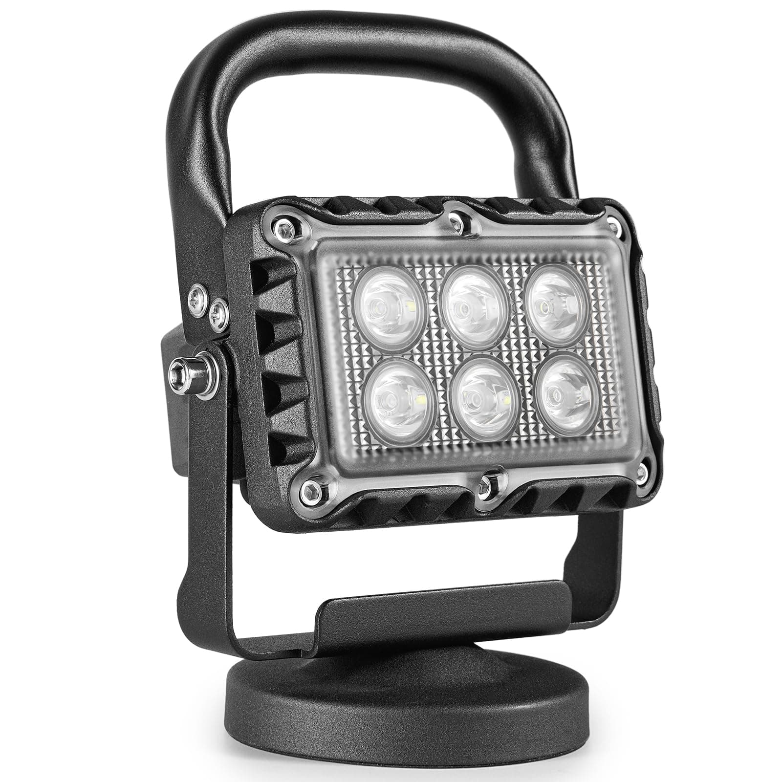 SMA 18W LED Work Light 2400 Lumens Aluminum Alloy High Brightness Strong Magnetic Base Wireless Portable Waterproof Dustproof Garage Workshop Car Repair Construction Site