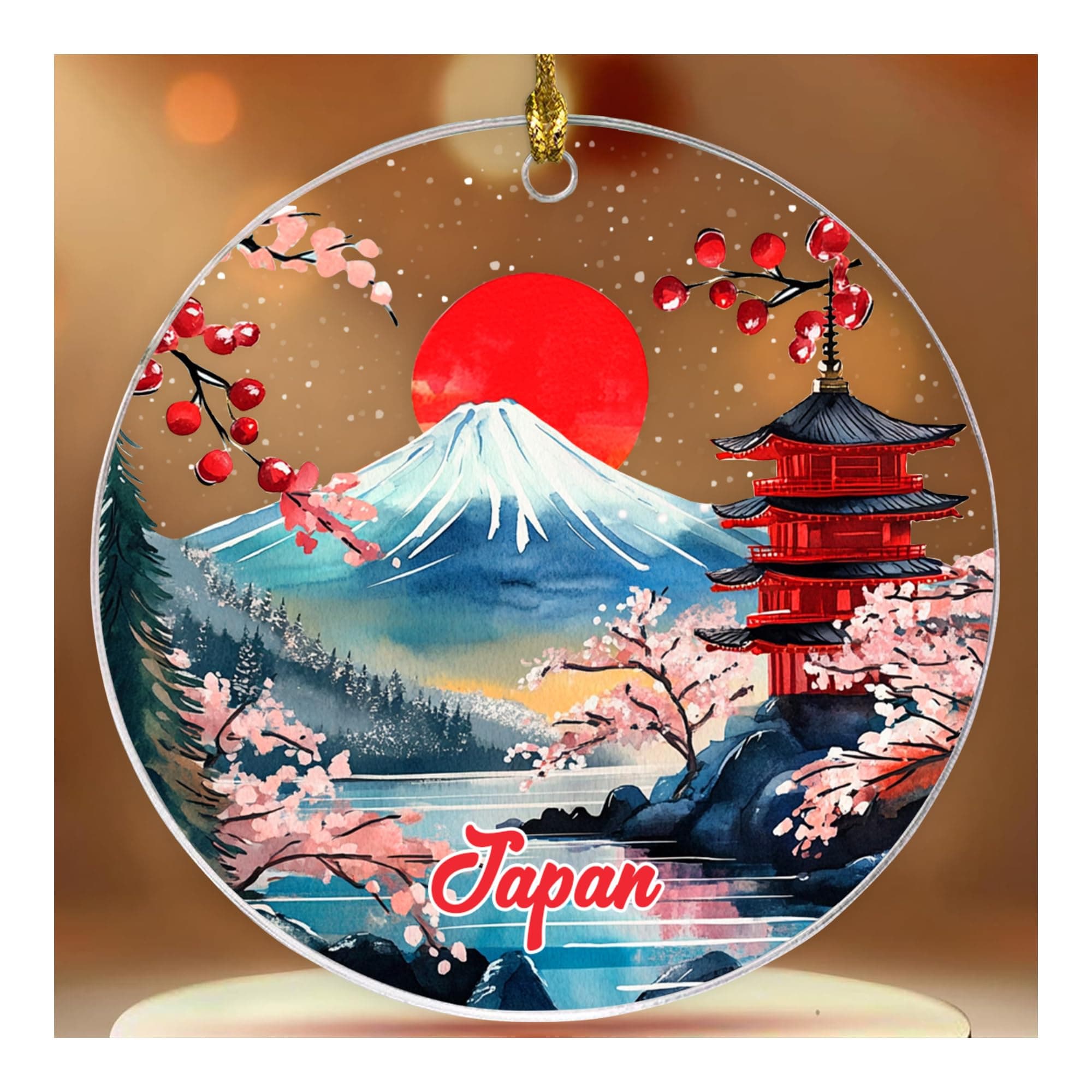 Japan Ornament, Tokyo Christmas Ornament, Japanese Christmas Tree Ornaments, Japanese Christmas Decorations, Japanese Christmas Decor, Gift Exchange Present