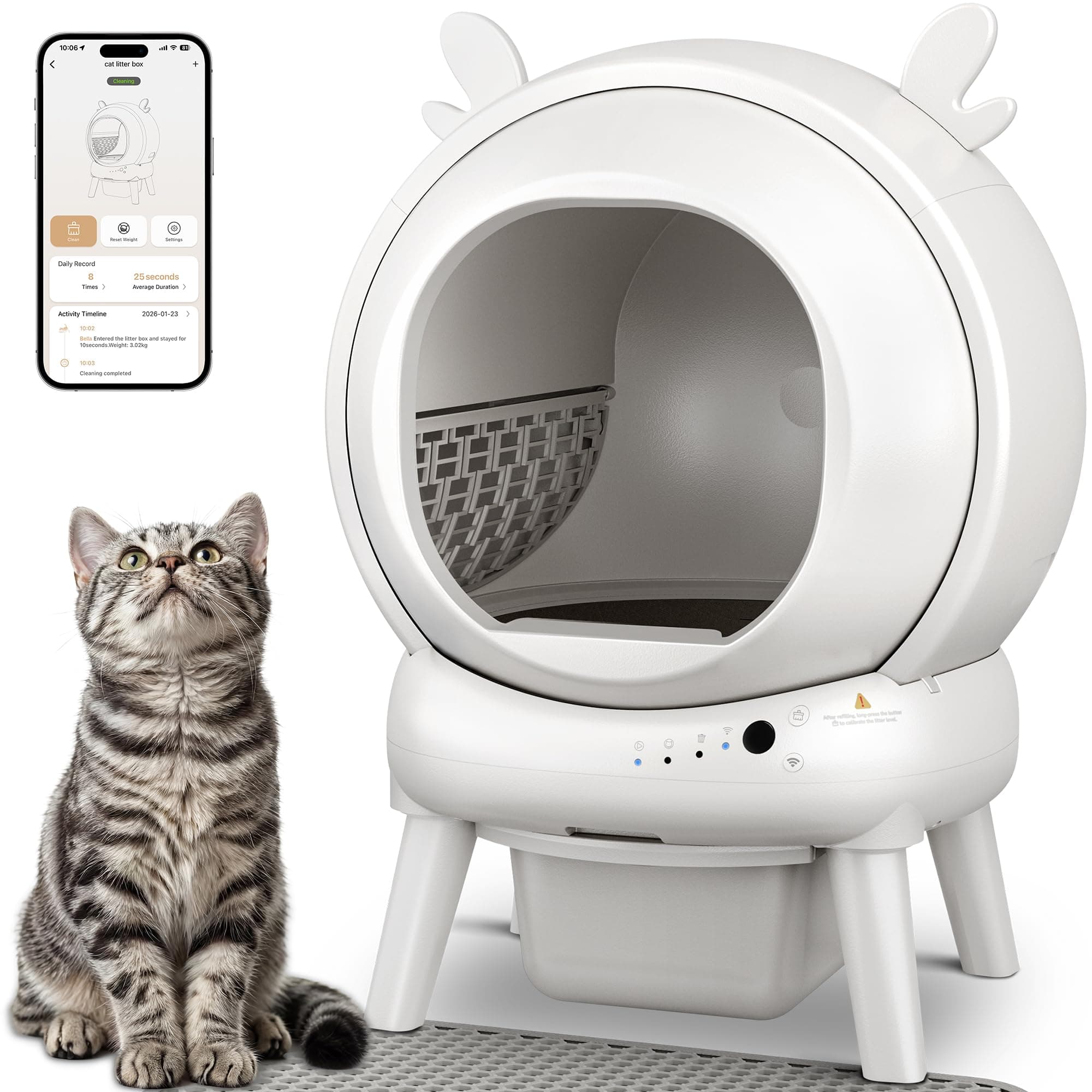 Furrykiddy Self Cleaning Litter Box 3LB001W