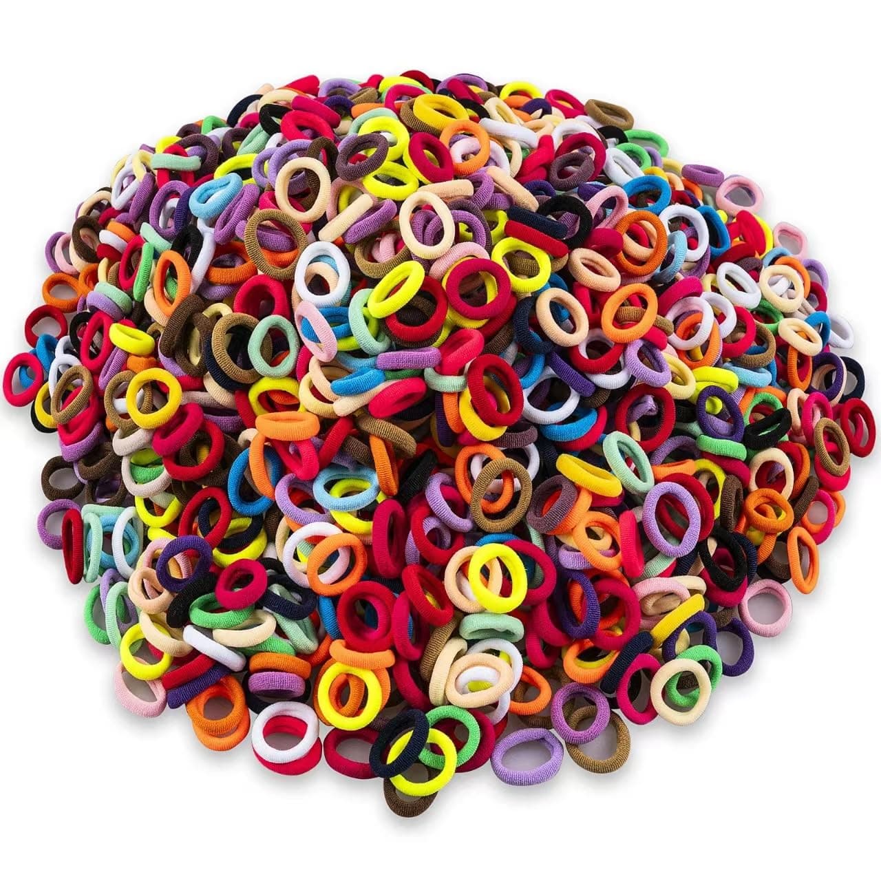 TVINLIK 400 PCS Baby Hair Ties – No Damage Elastic Ponytail Holders