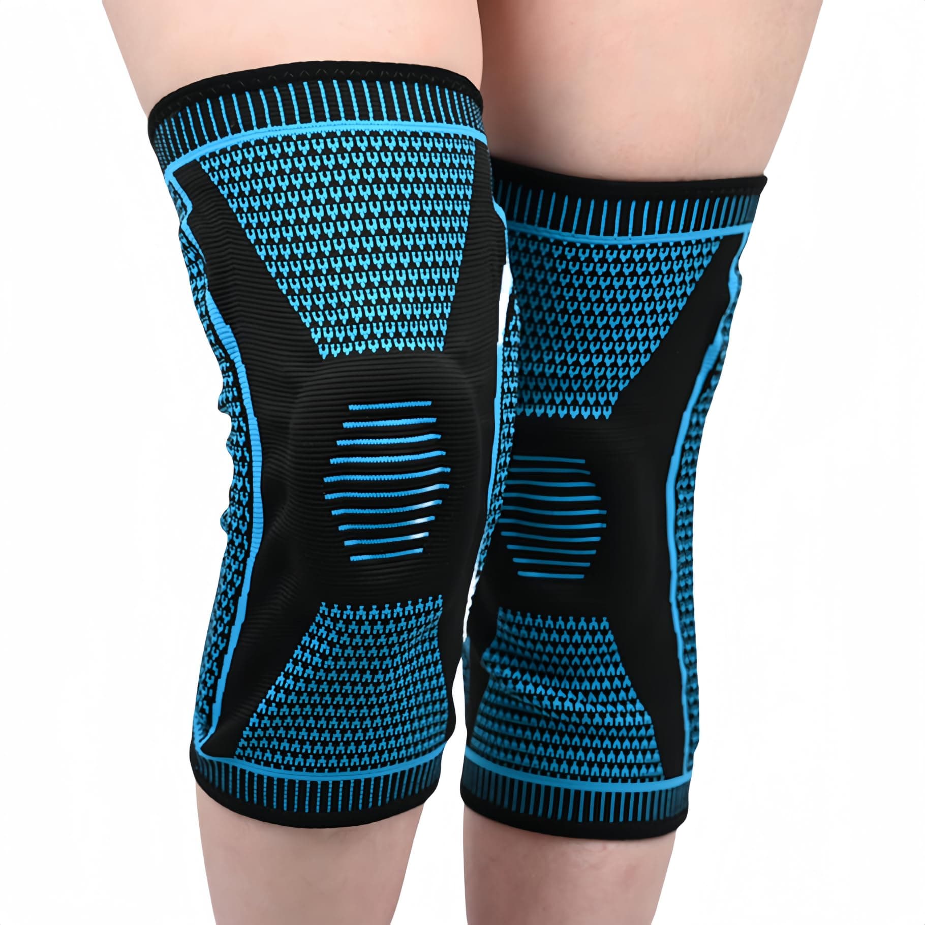 JUMISEE Compression Knee Sleeve Knee Brace with Patella Gel Pad & Side Stabilizers, Knee Support for Meniscus Tear Joint Pain Relief ACL Running