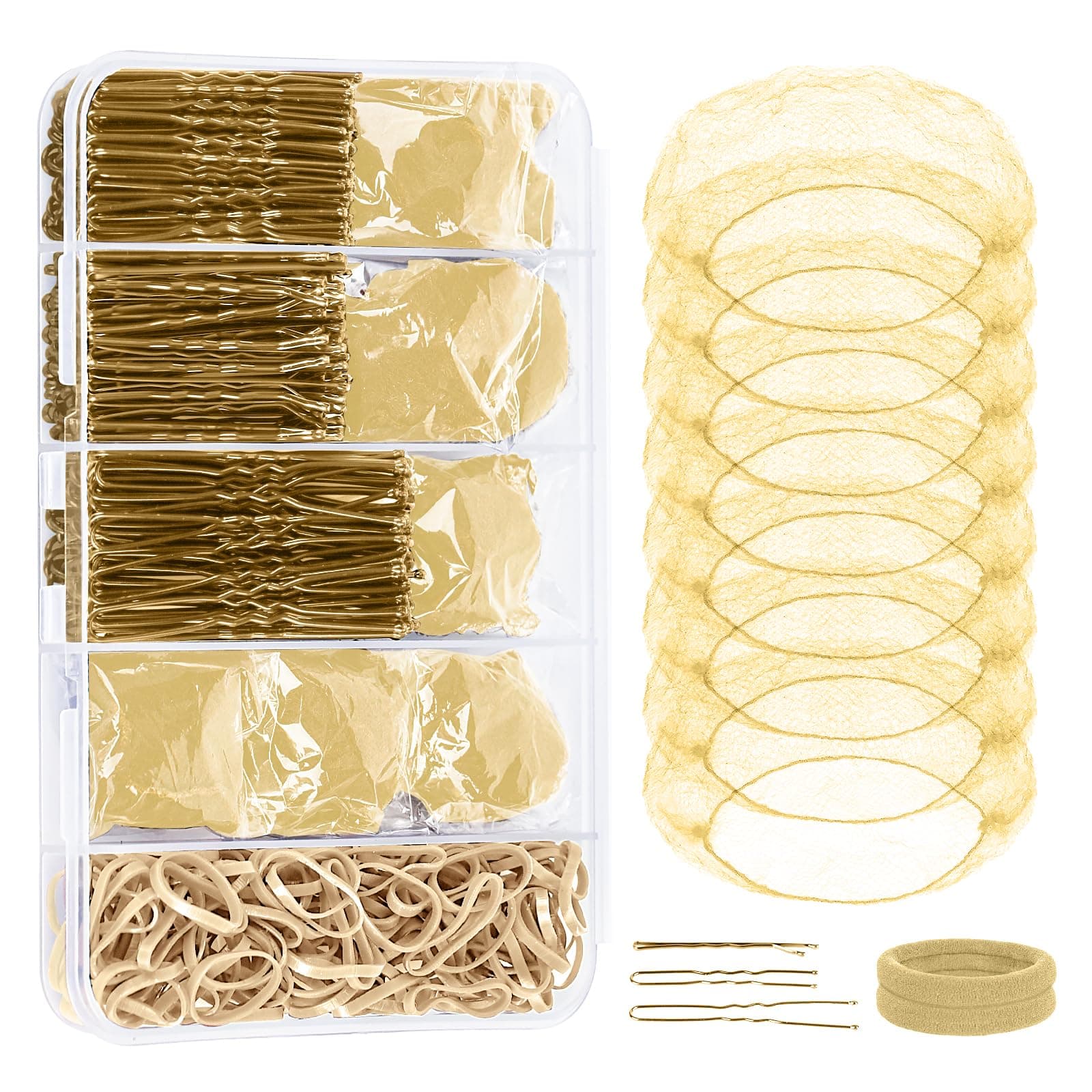 YGQQOY Dance Competition Must Haves Kit,Competition Dance Essentials, Hair Pins and Dance Hair Nets for Buns,Dance Hair Accessories Kit