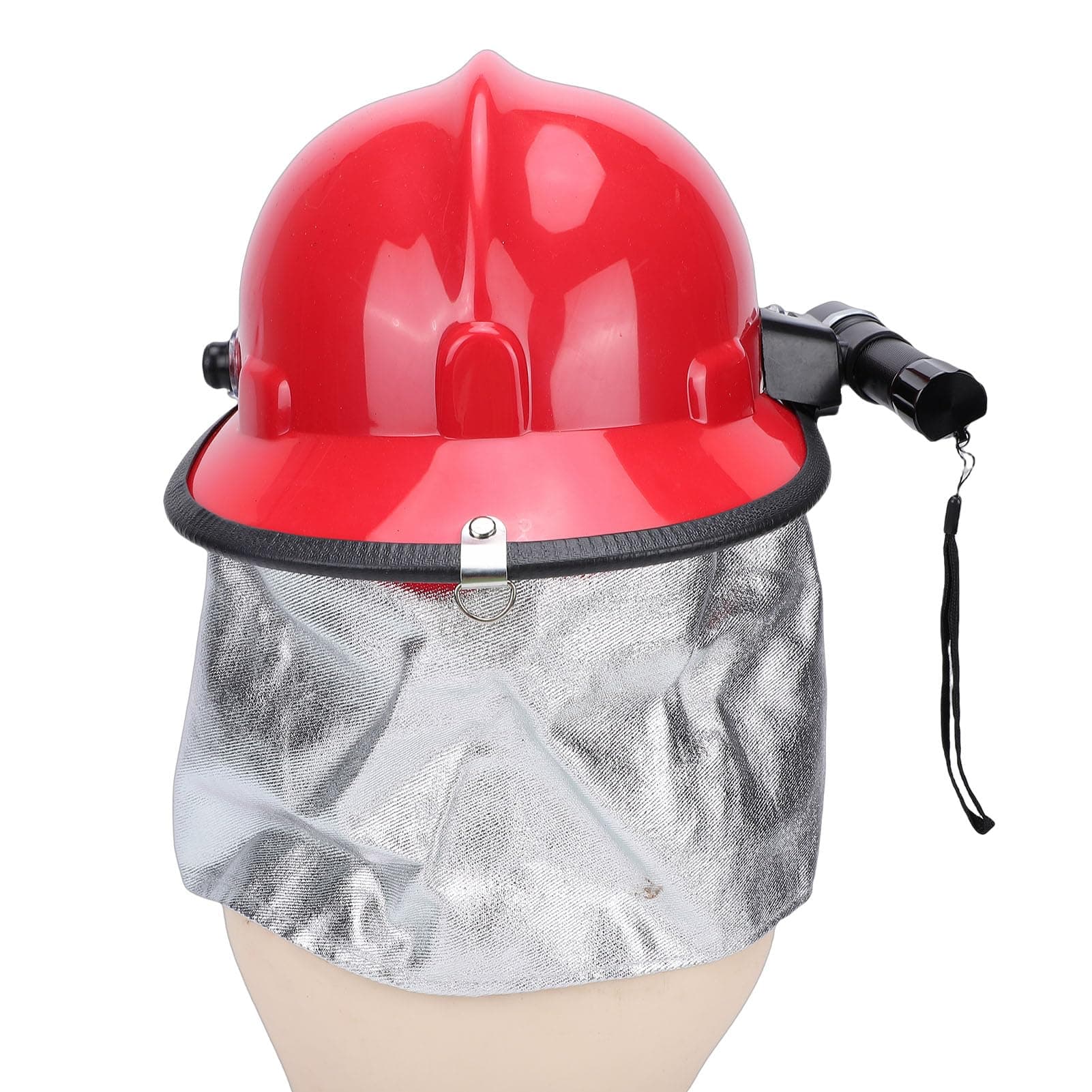KIMISS Helmet Earthquake Safe Emergency Firefighter Protective Hard Hat with Headlight Red MetSafe HelmetFiref Comfortable and to Wear Service a Be Multiple to is Accident Proof and At